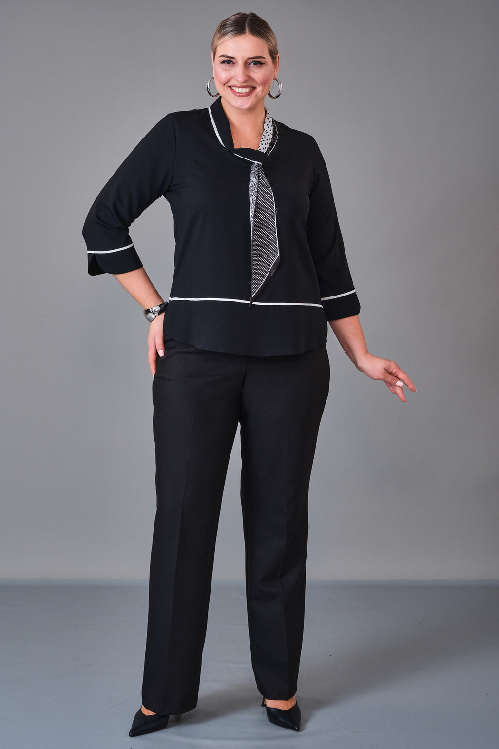 Kifayet - Plus Size Blouse (KFT27K18705-20) - 8690200227929