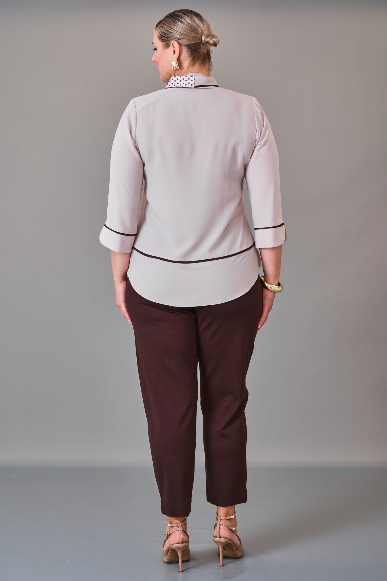 Kifayet - Plus Size Blouse (KFT27K18705-20) - 8690200227943