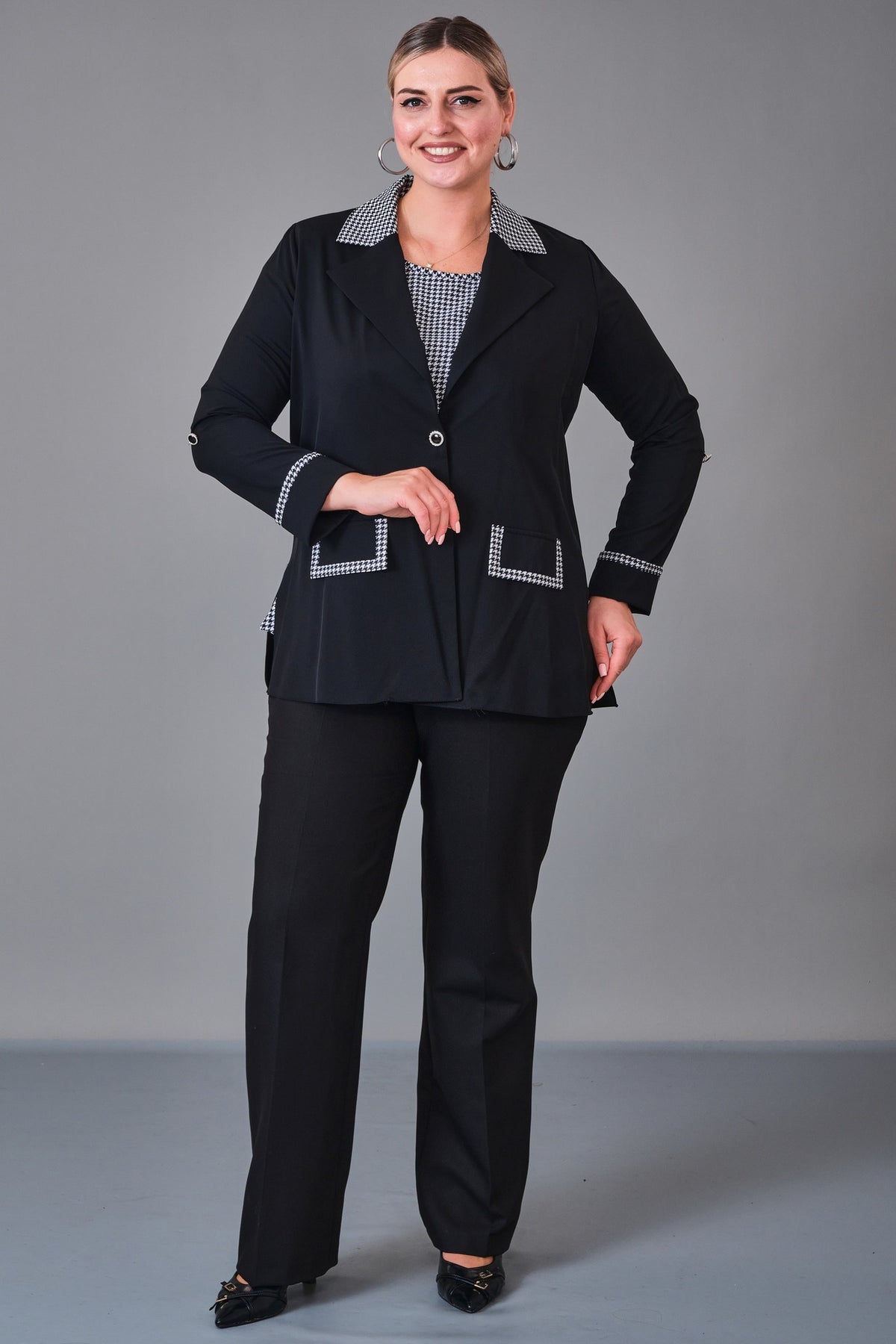 Kifayet - Plus Size Suit (KFT27K18713) - 8690200227950