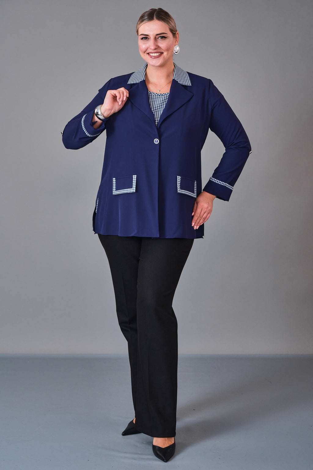 Kifayet - Plus Size Suit (KFT27K18713) - 8690200227967