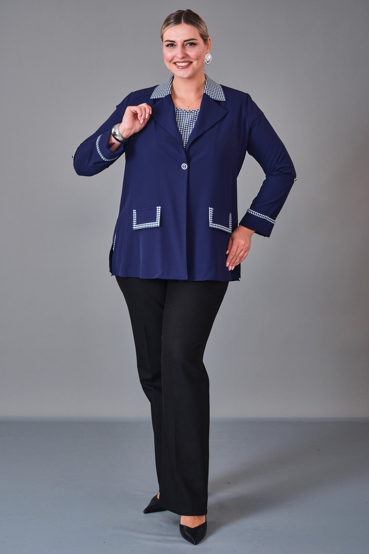 Kifayet - Plus Size Suit (KFT27K18713) - 8690200227967