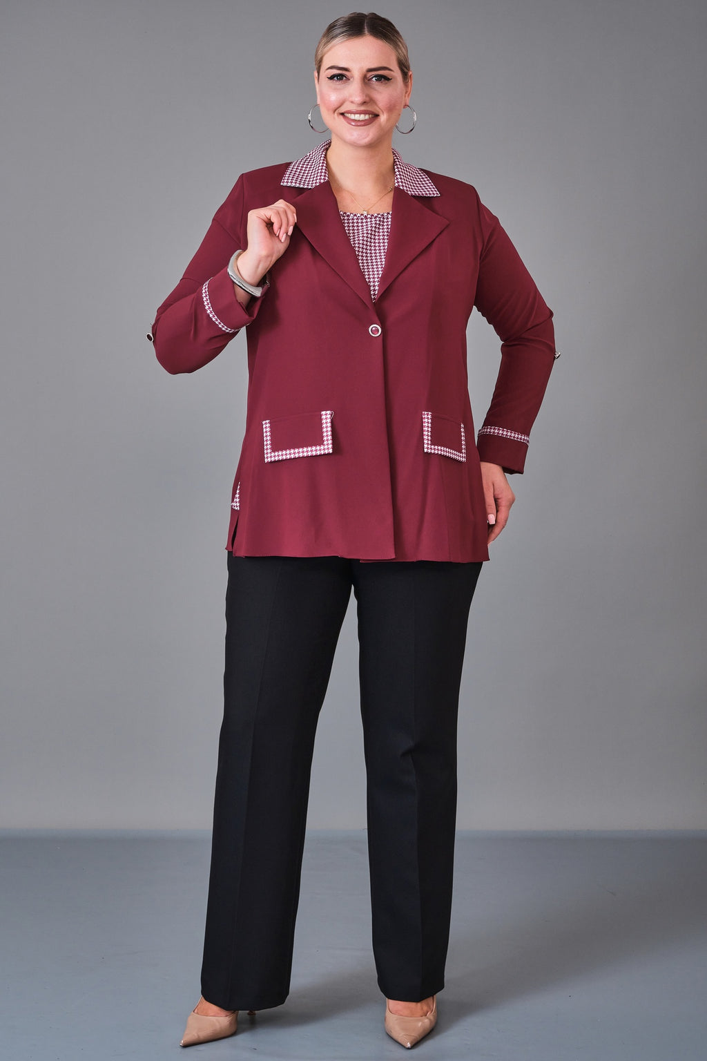 Kifayet - Plus Size Suit (KFT27K18713) - 8690200227974