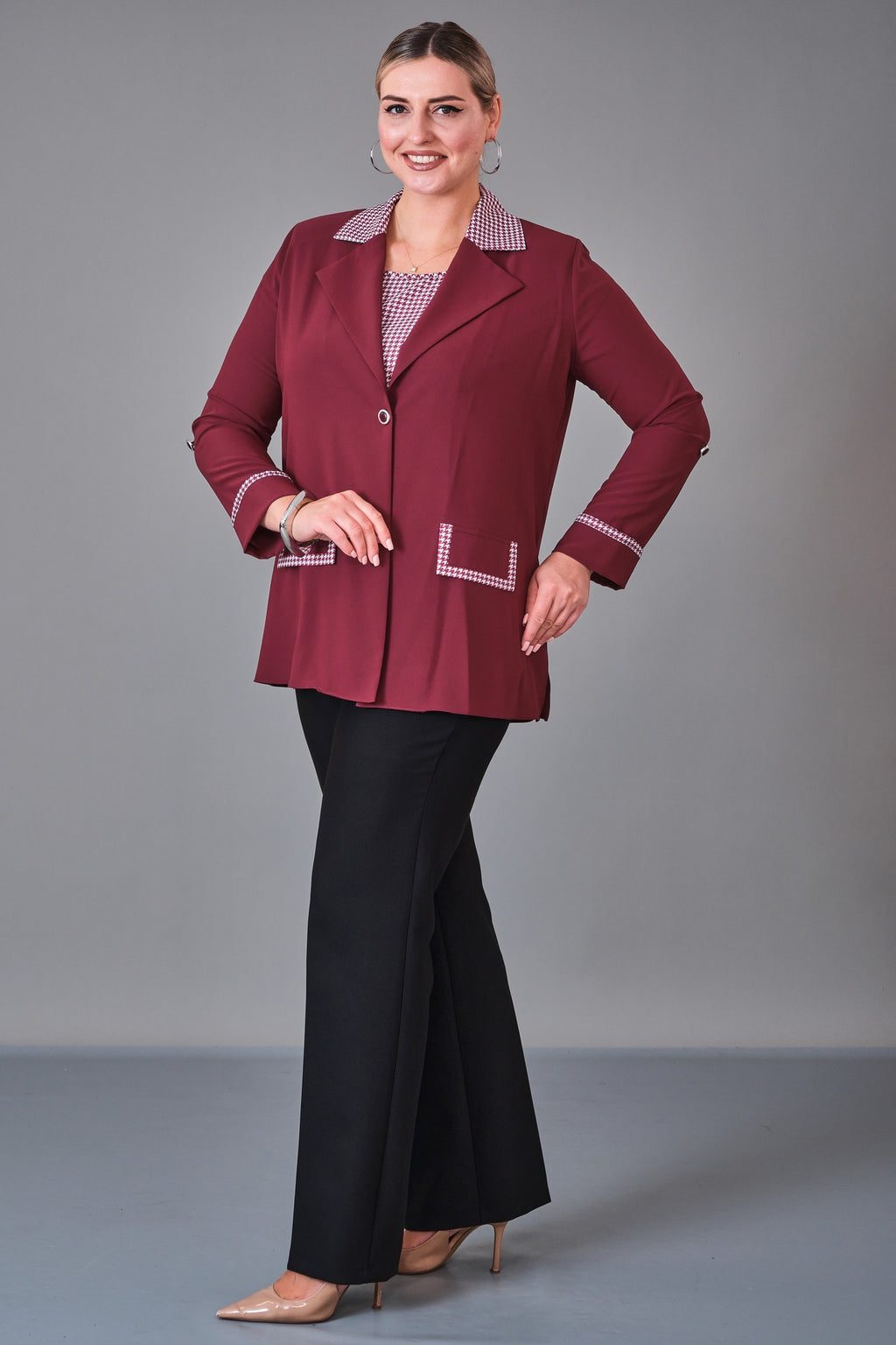 Kifayet - Plus Size Suit (KFT27K18713) - 8690200227974