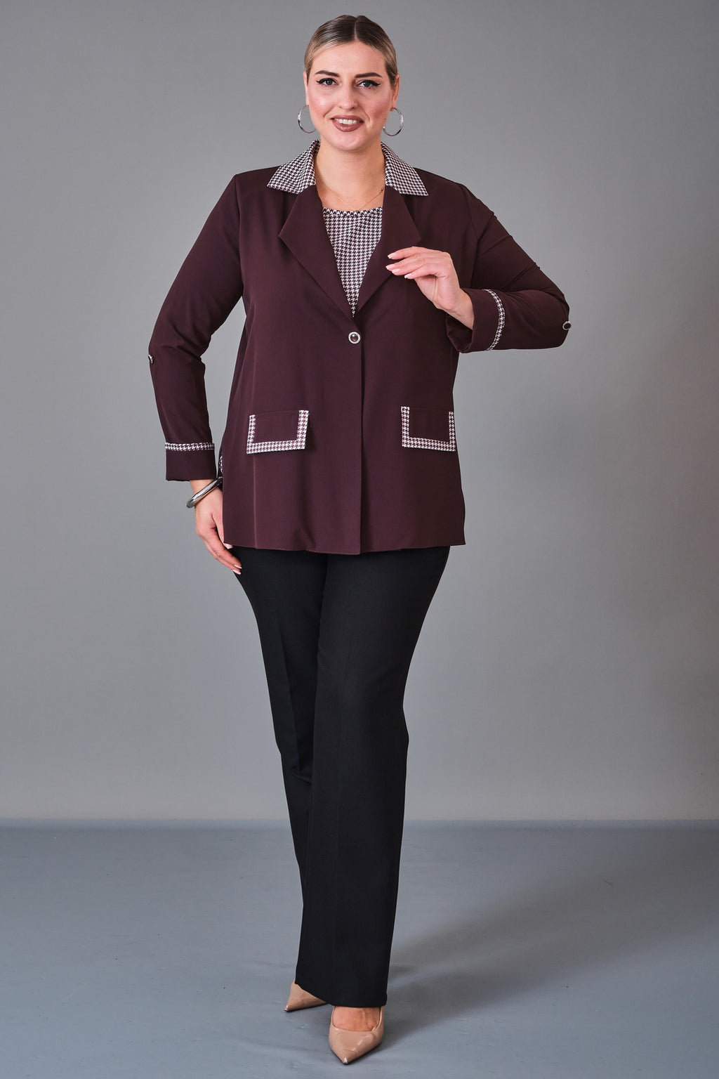 Kifayet - Plus Size Suit (KFT27K18713) - 8690200227981
