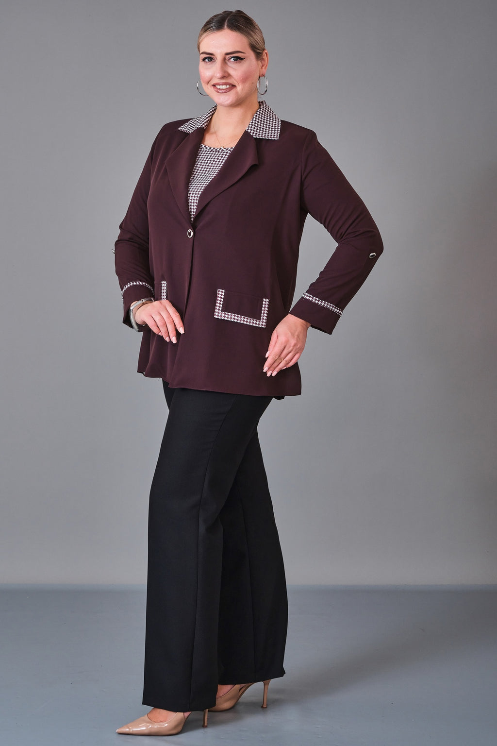 Kifayet - Plus Size Suit (KFT27K18713) - 8690200227981