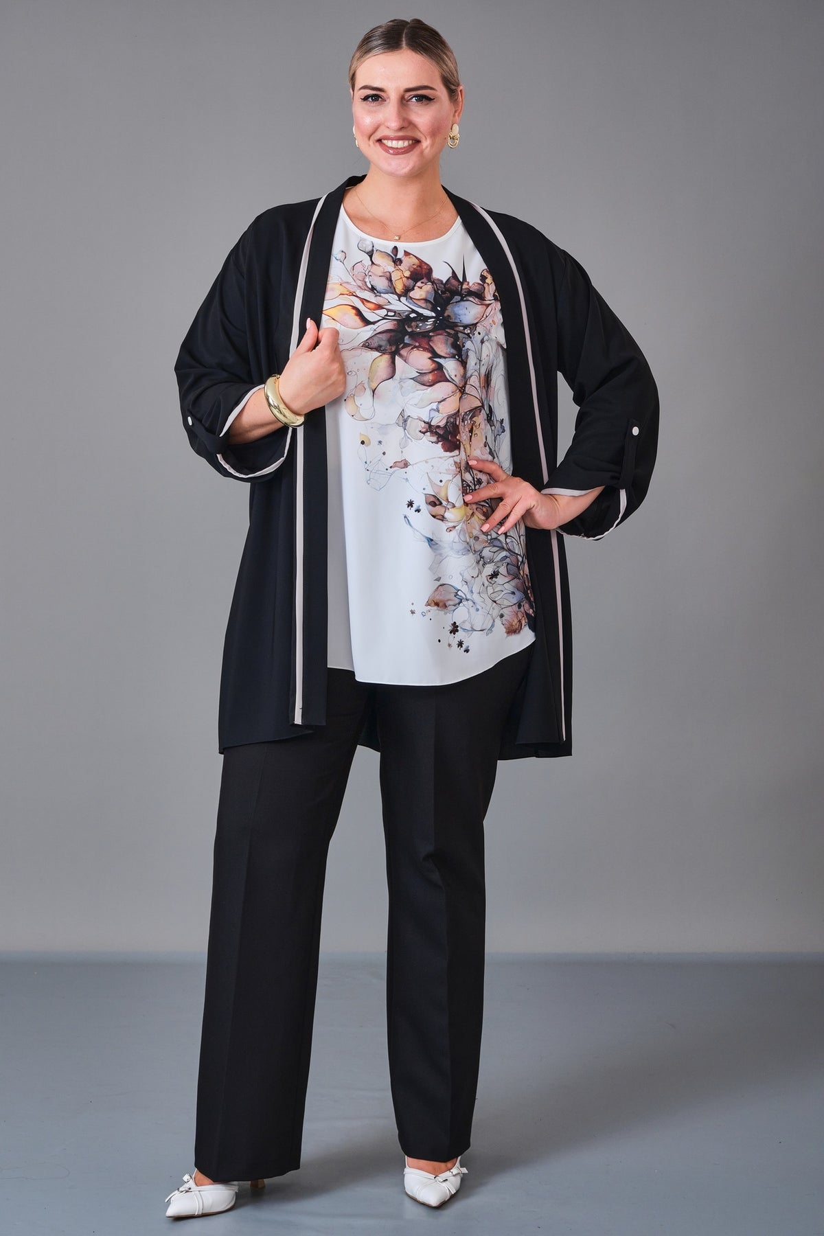 Kifayet - Extended Plus Size Suit (KFT27K23708-20)