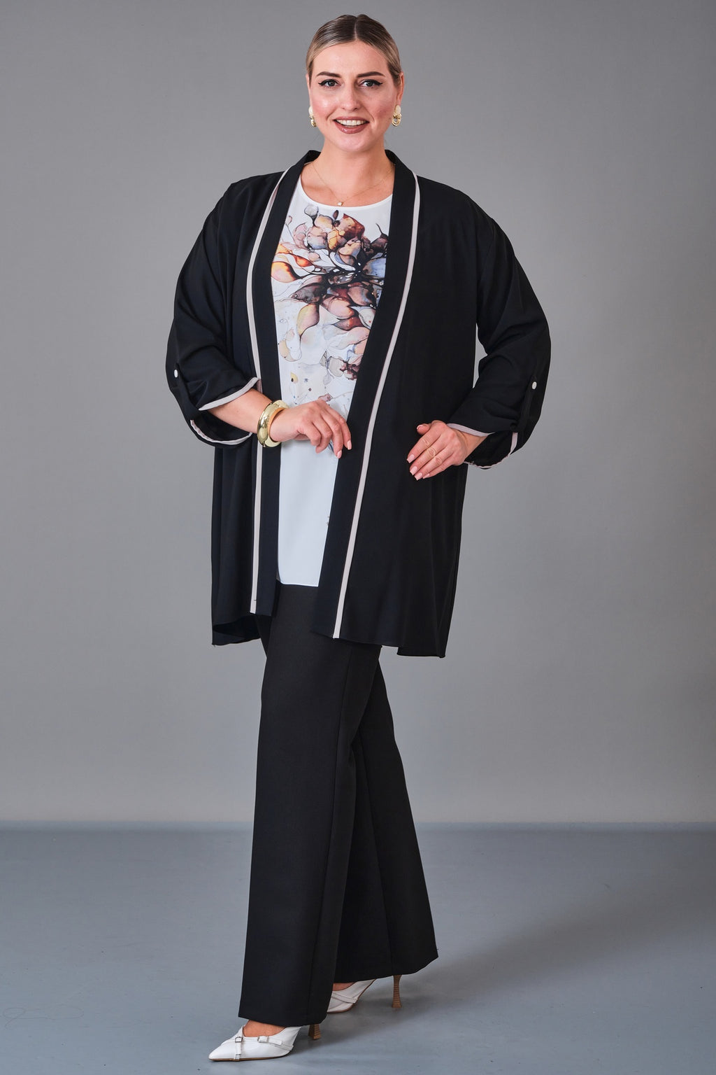 Kifayet - Extended Plus Size Suit (KFT27K23708-20)