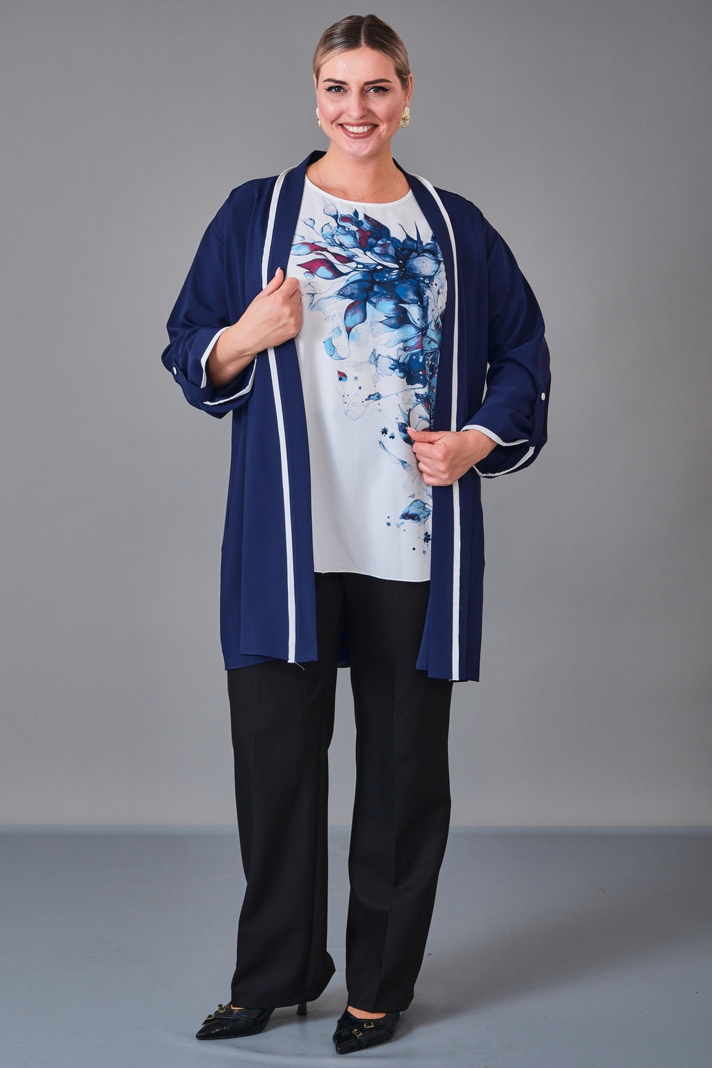 Kifayet - Extended Plus Size Suit (KFT27K23708-20)