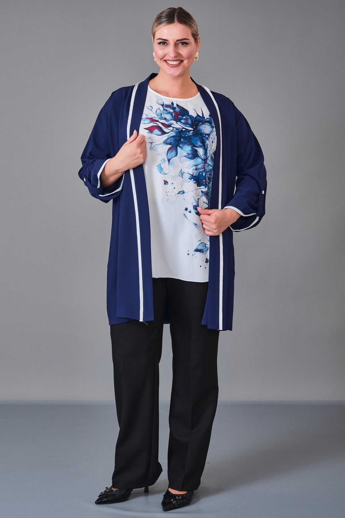 Kifayet - Extended Plus Size Suit (KFT27K23708-20)