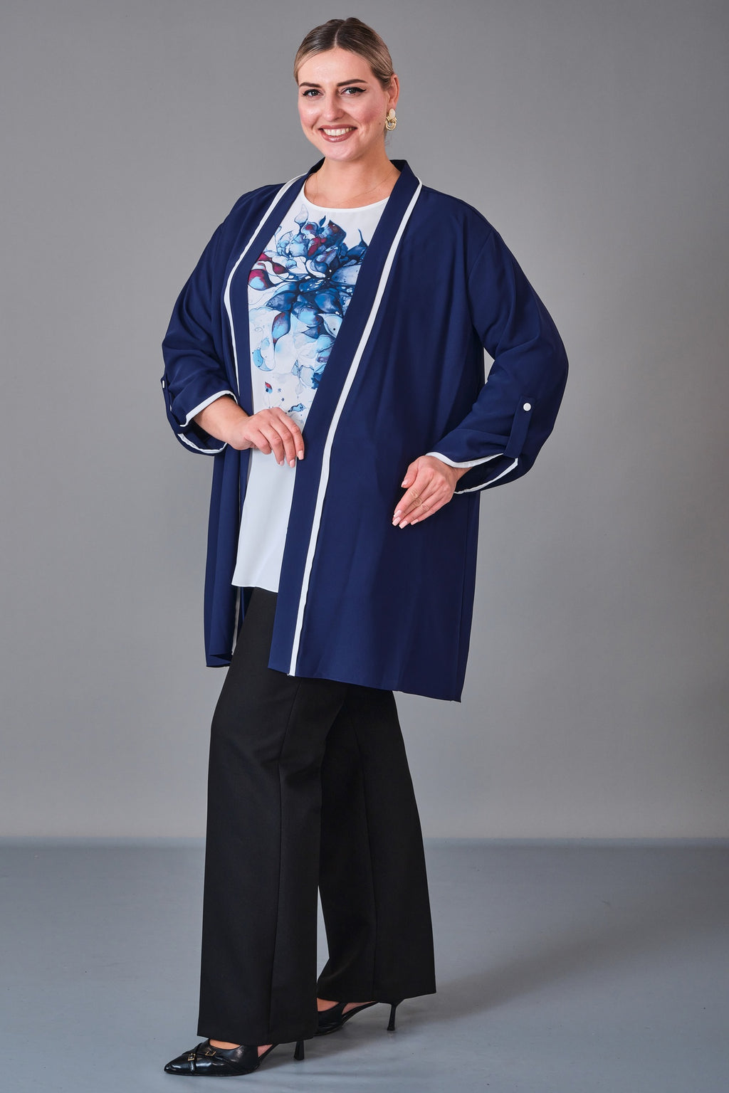 Kifayet - Extended Plus Size Suit (KFT27K23708-20)