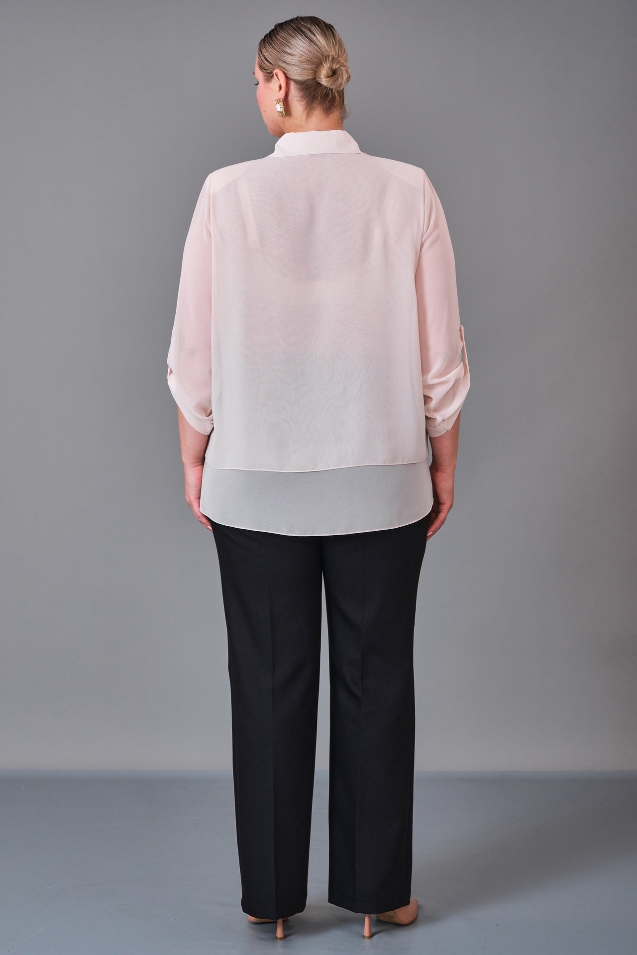 Kifayet - Extended Plus Size Shirt (KFT27K23727) - 8690200228070