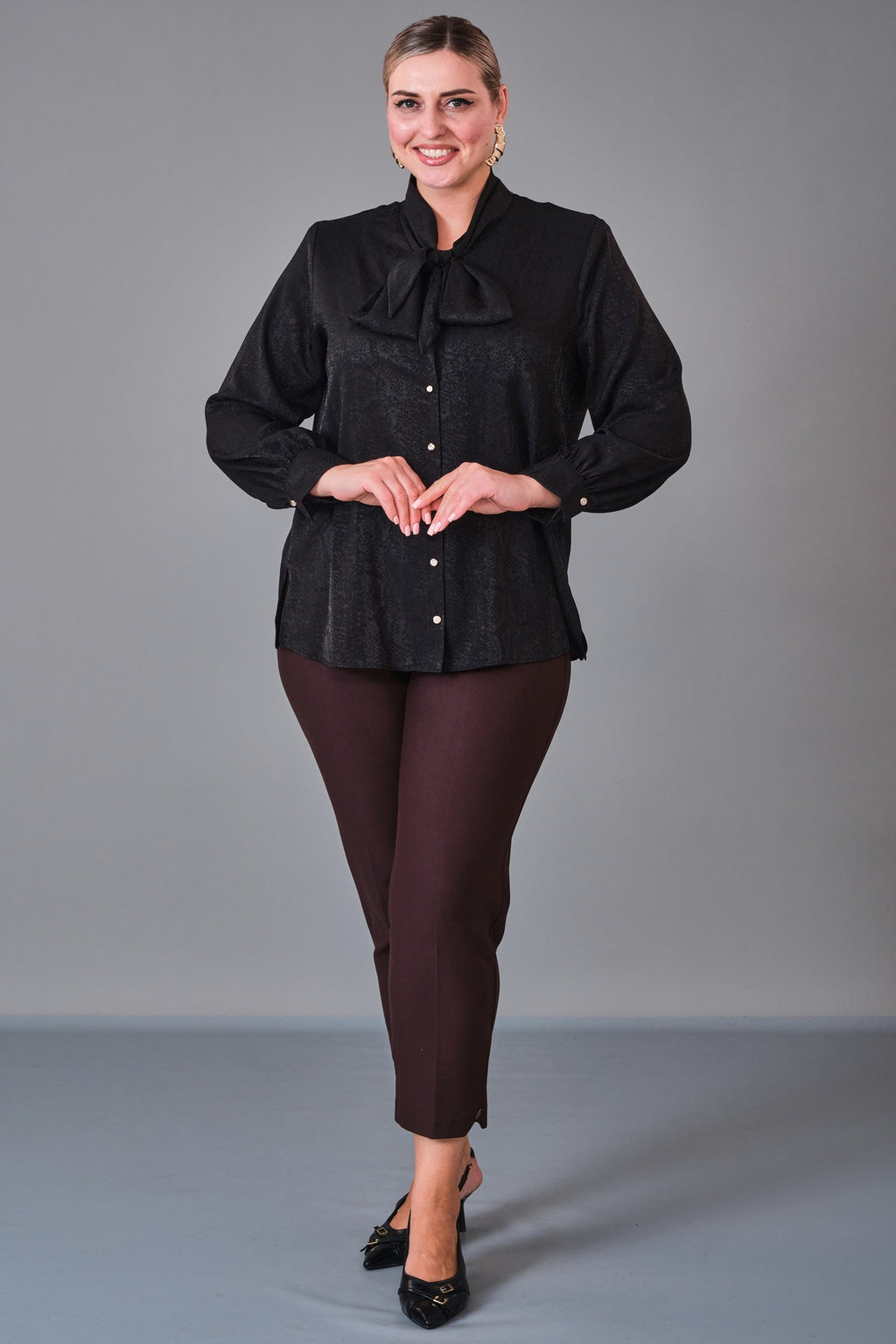 Kifayet - Extended Plus Size Shirt (KFT27K23800) - 8690200228131