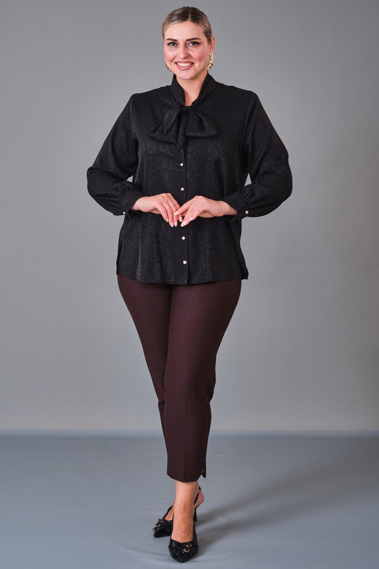 Kifayet - Extended Plus Size Shirt (KFT27K23800) - 8690200228131