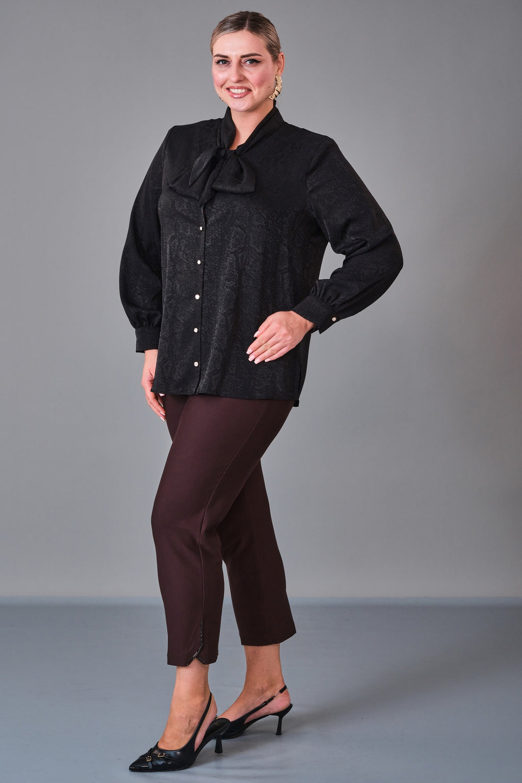Kifayet - Extended Plus Size Shirt (KFT27K23800) - 8690200228131