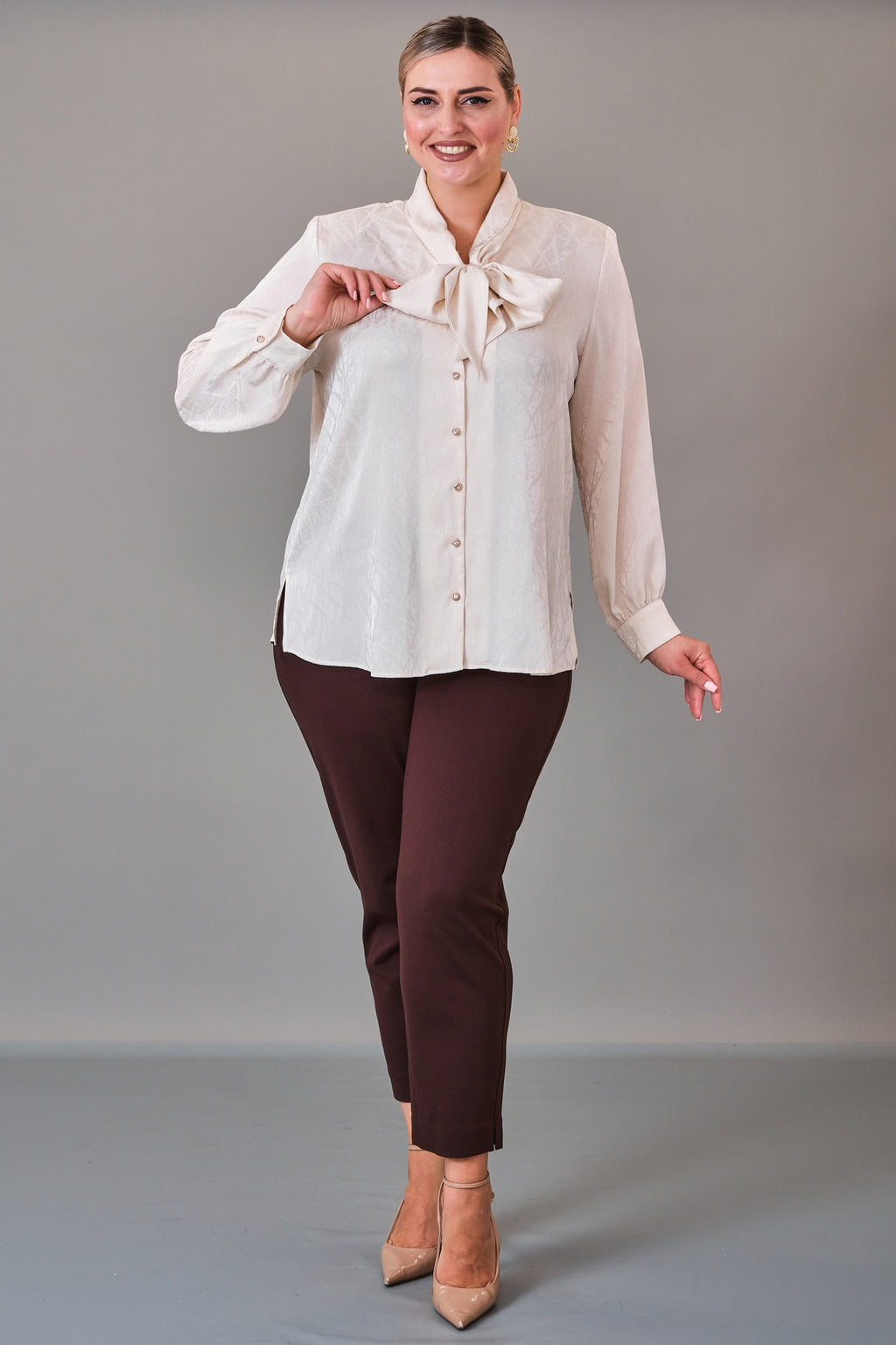 Kifayet - Extended Plus Size Shirt (KFT27K23800) - 8690200228148