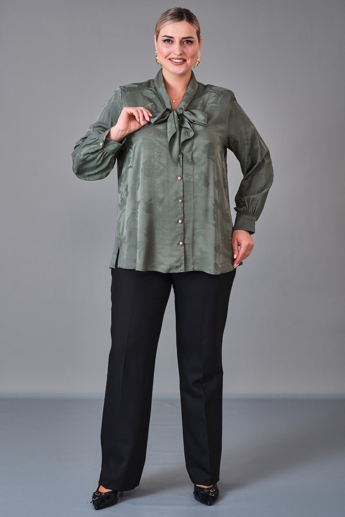 Kifayet - Extended Plus Size Shirt (KFT27K23800) - 8690200228155