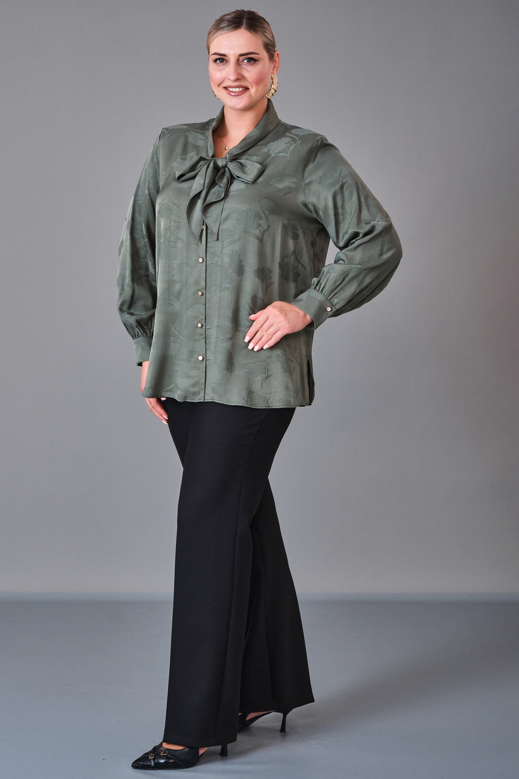 Kifayet - Extended Plus Size Shirt (KFT27K23800) - 8690200228155