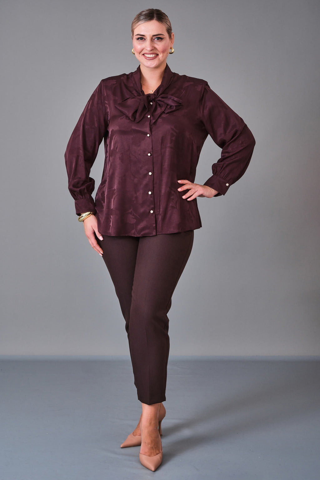 Kifayet - Extended Plus Size Shirt (KFT27K23800) - 8690200228179