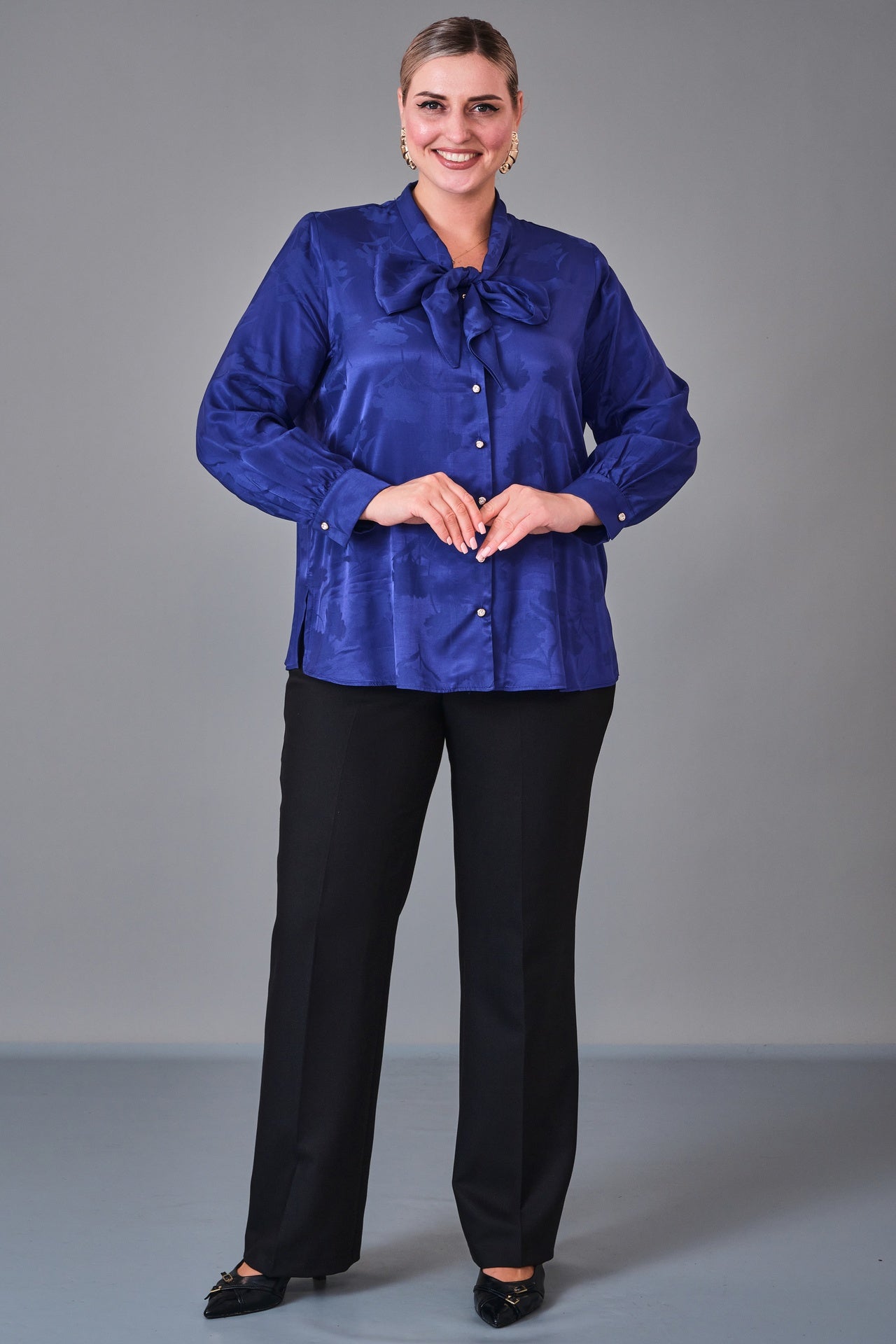 Kifayet - Extended Plus Size Shirt (KFT27K23800) - 8690200228186