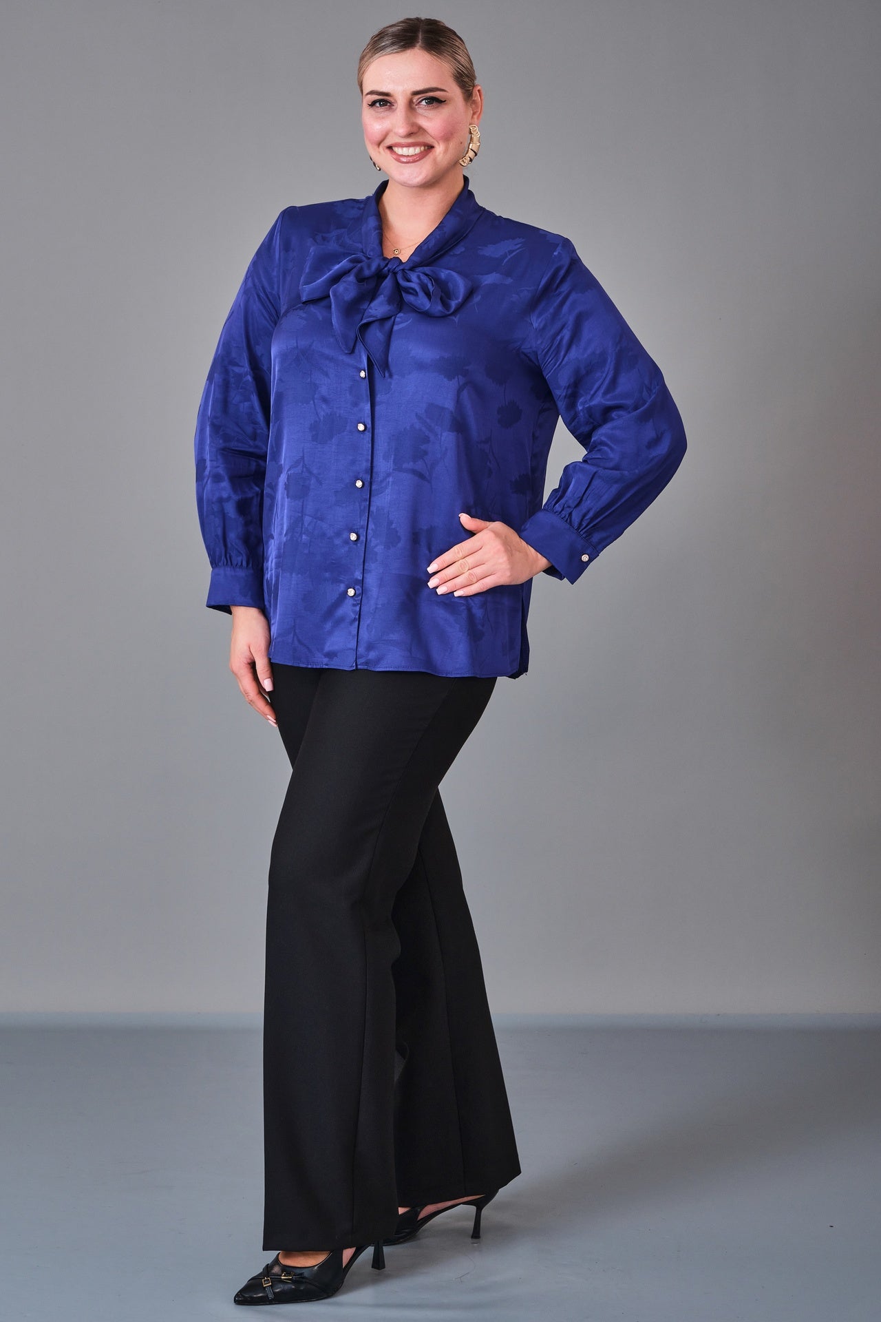 Kifayet - Extended Plus Size Shirt (KFT27K23800) - 8690200228186