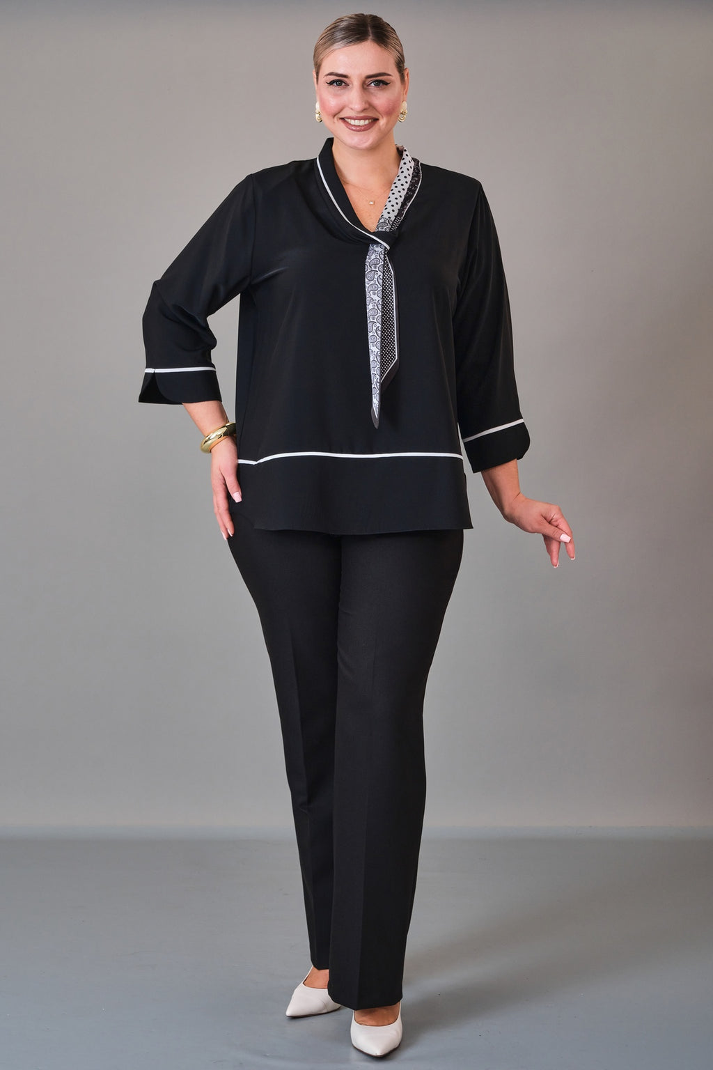 Kifayet - Extended Plus Size Blouse (KFT27K23806)