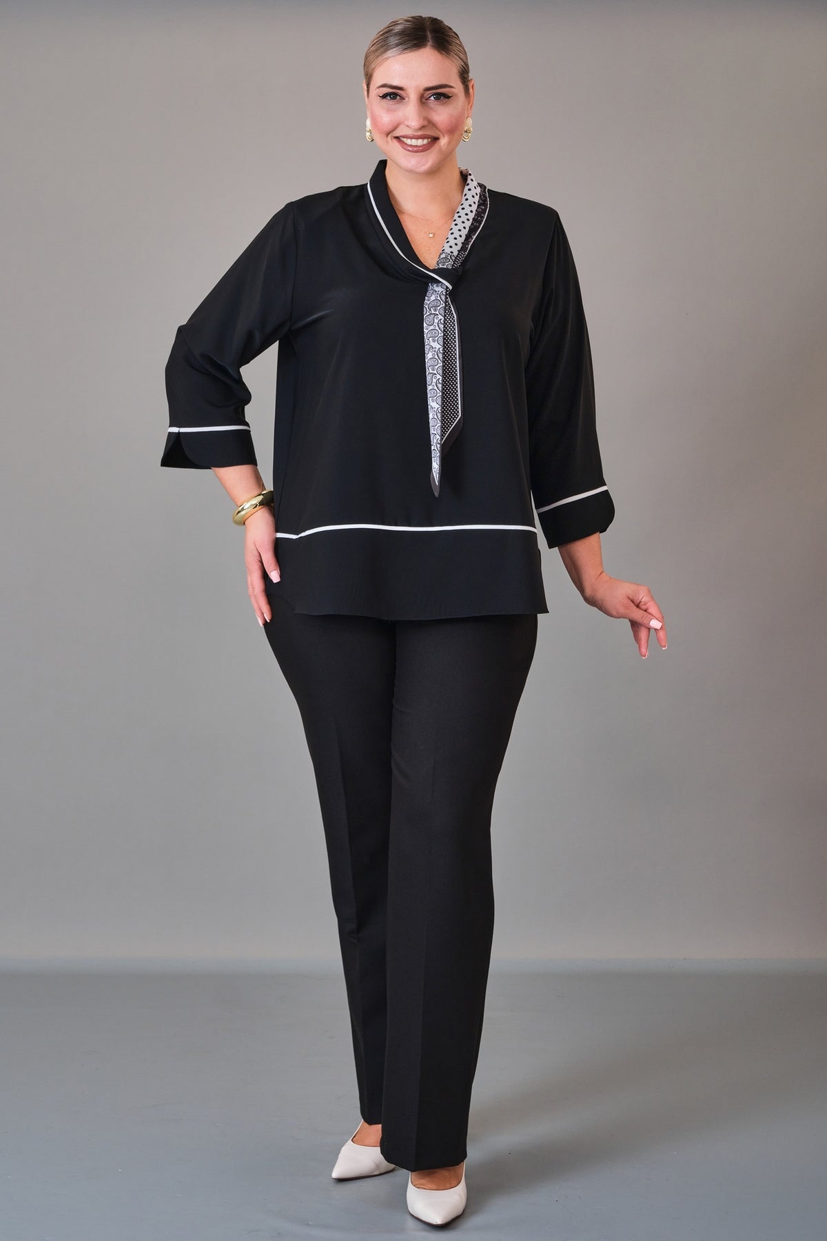 Kifayet - Extended Plus Size Blouse (KFT27K23806)