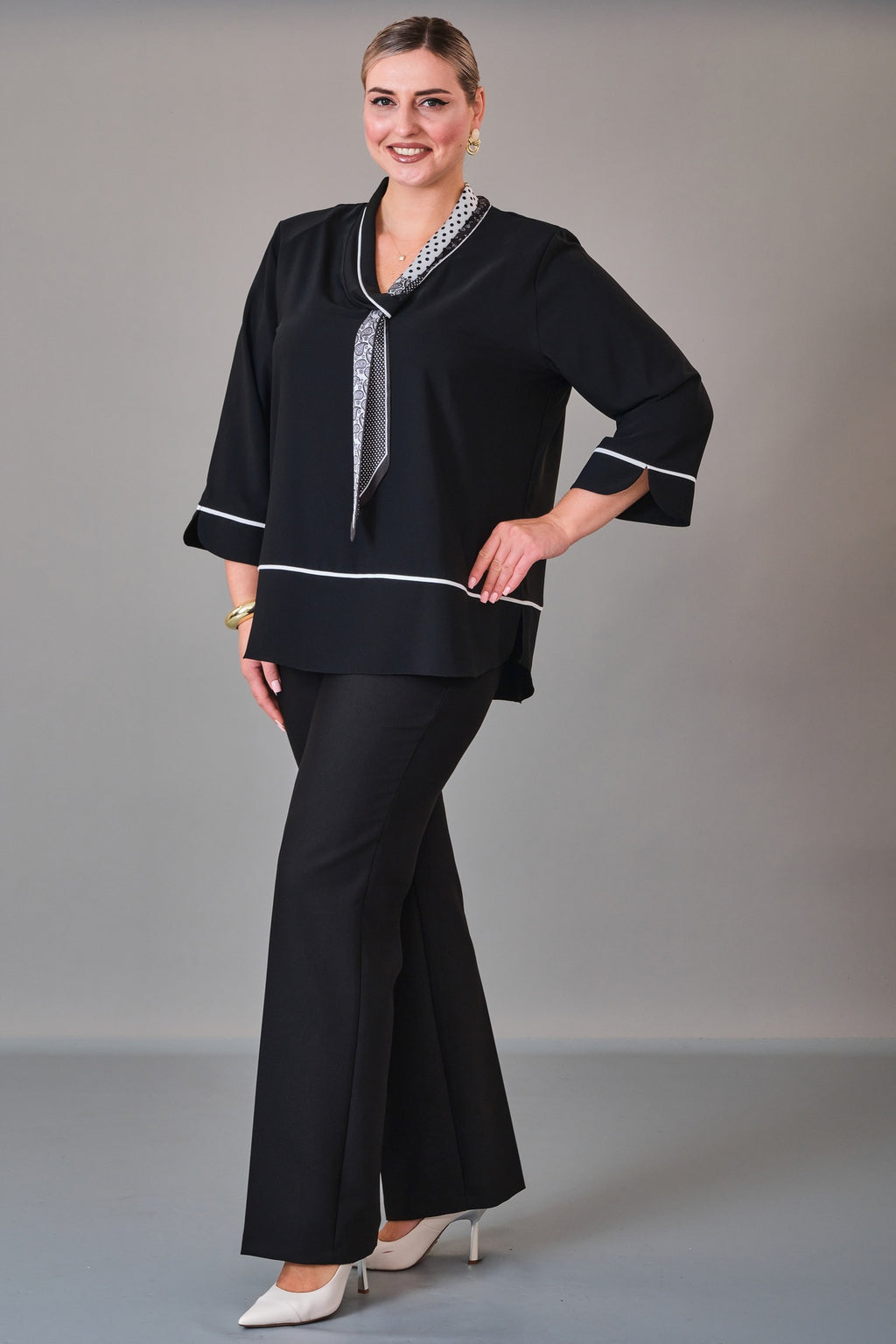Kifayet - Extended Plus Size Blouse (KFT27K23806)