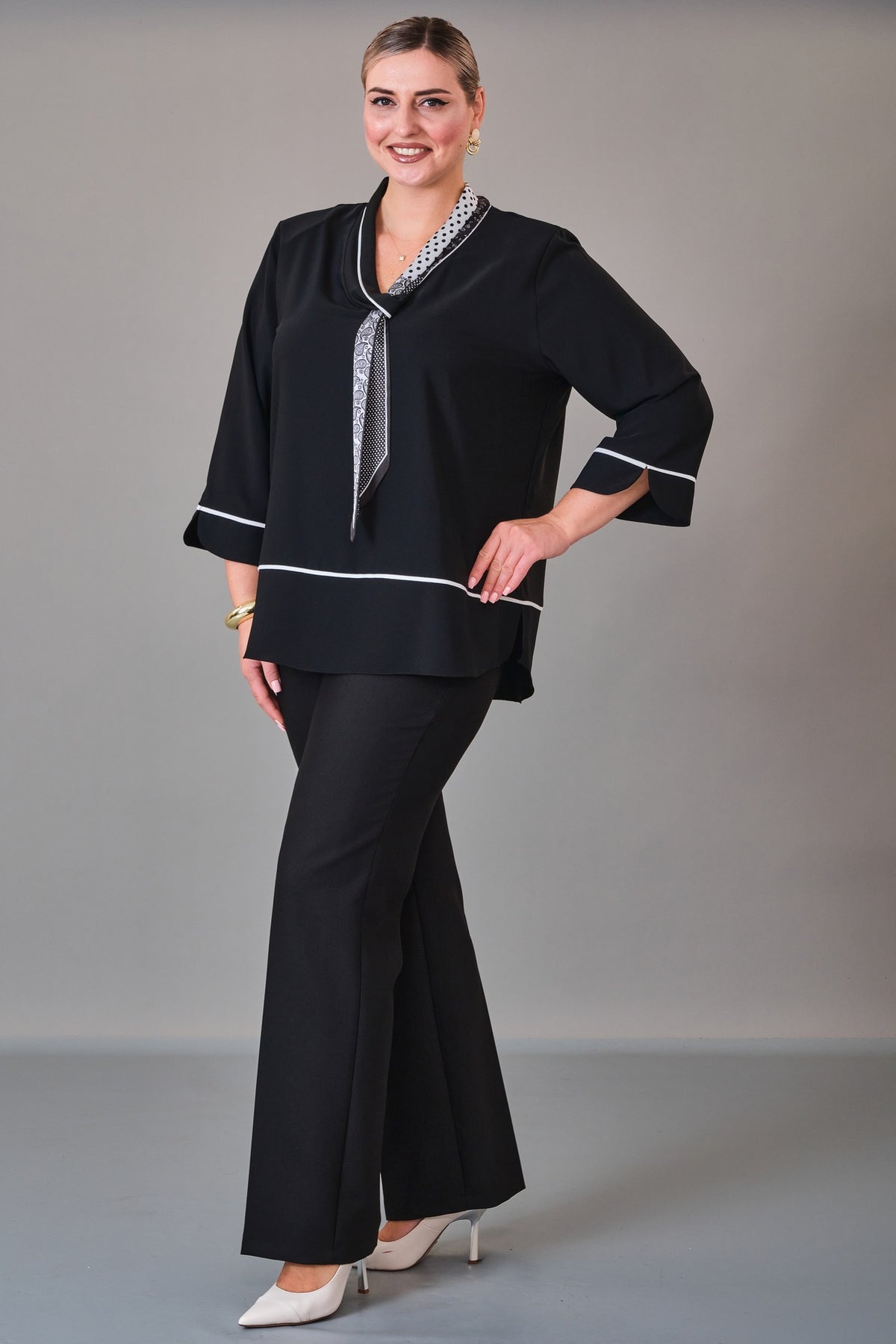 Kifayet - Extended Plus Size Blouse (KFT27K23806)