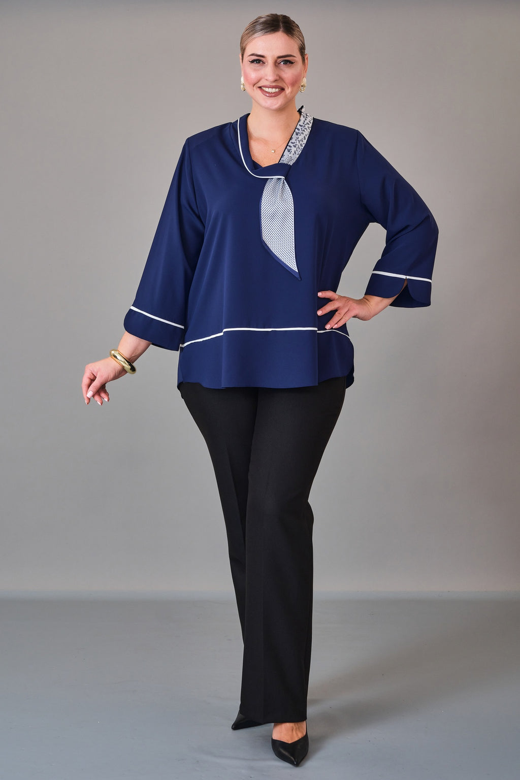 Kifayet - Extended Plus Size Blouse (KFT27K23806)