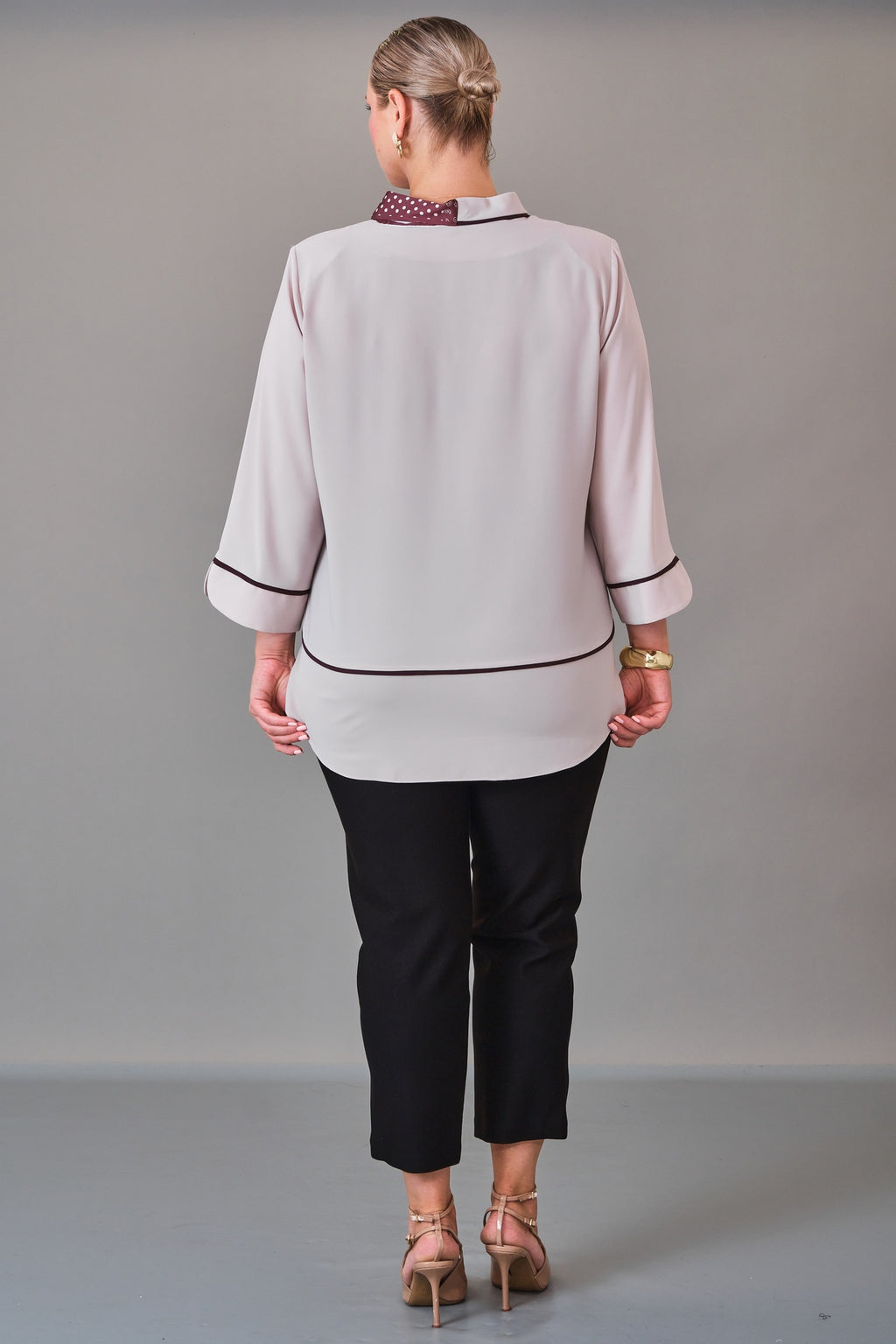 Kifayet - Extended Plus Size Blouse (KFT27K23806) - 8690200228216