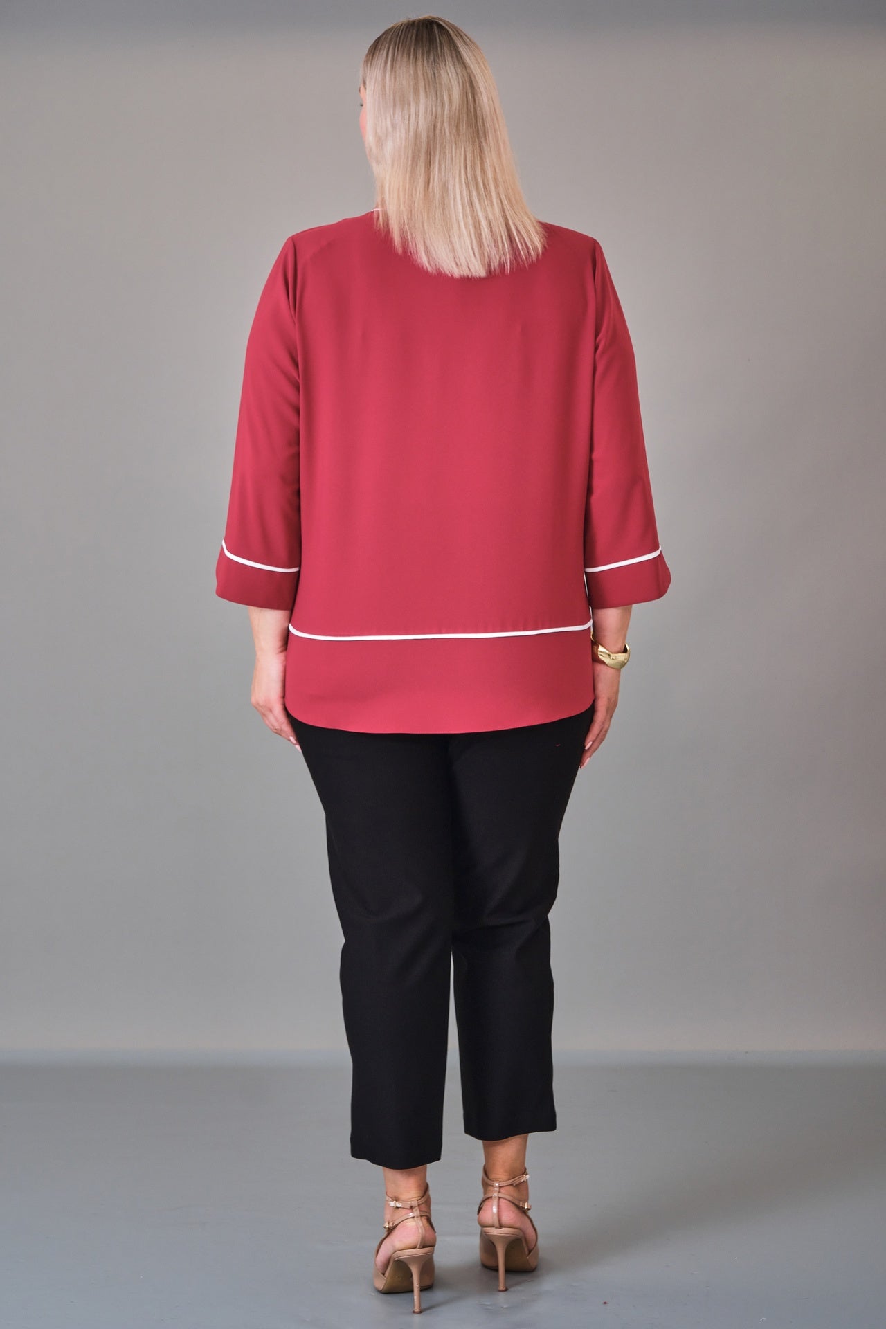 Kifayet - Extended Plus Size Blouse (KFT27K23806) - 8690200228230
