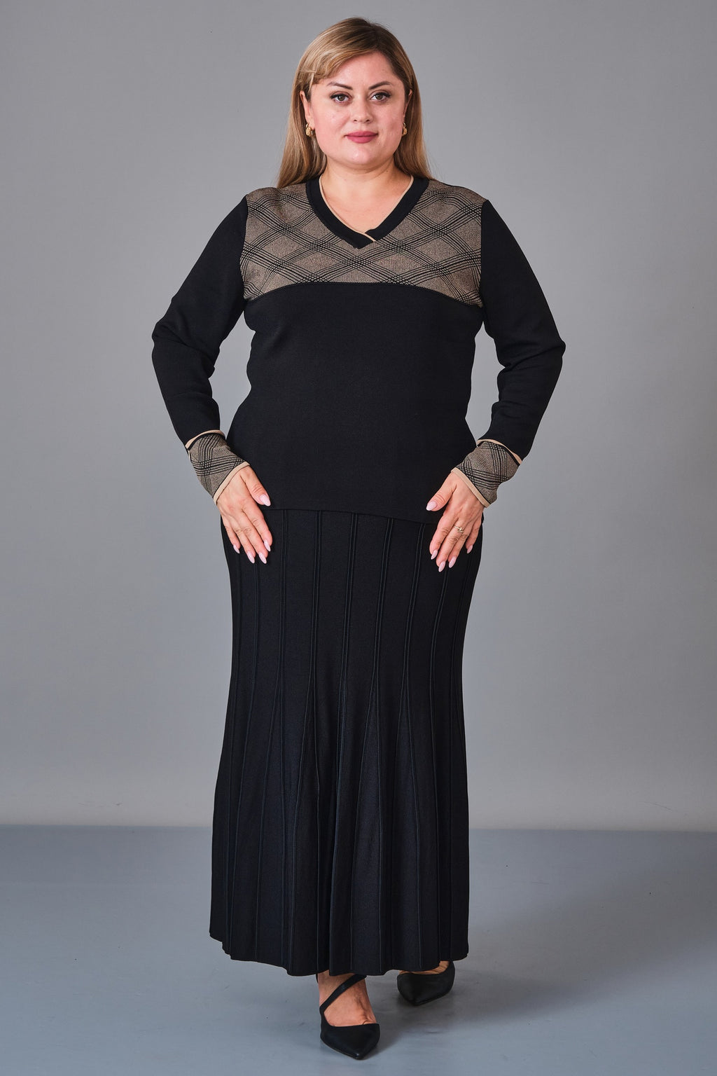 Desender - Plus Size Knitwear (DES27K3567) - 8690200228377