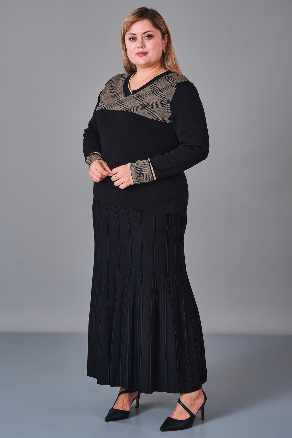 Desender - Plus Size Knitwear (DES27K3567) - 8690200228377