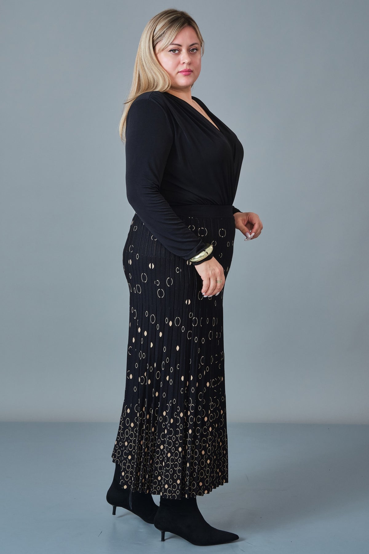 Desender - Plus Size Skirt Knitwear (DES27K5558)