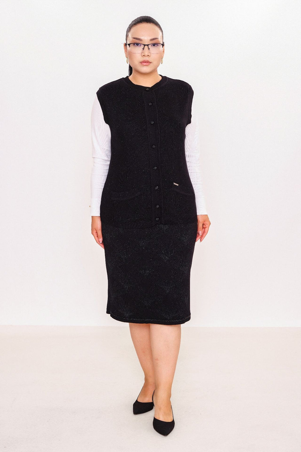 Desender - Plus Size Waistcoat (DES27K4207-1)