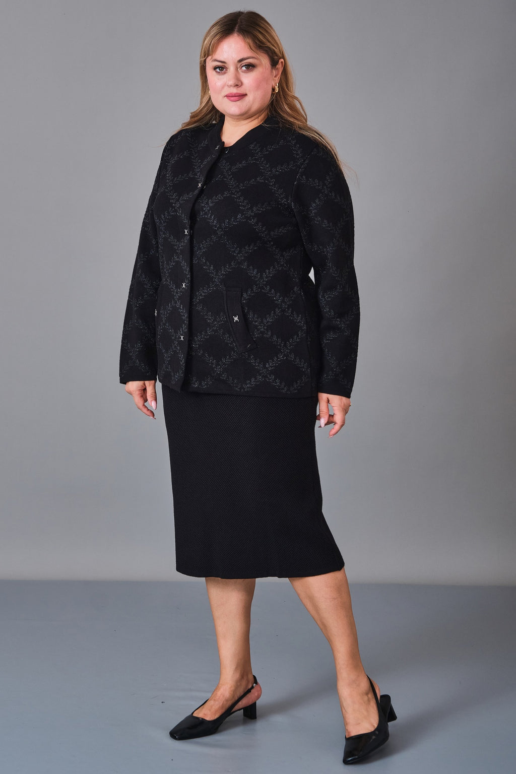 Desender - Plus Size Cardigan (DES27K43104) - 8690200228506