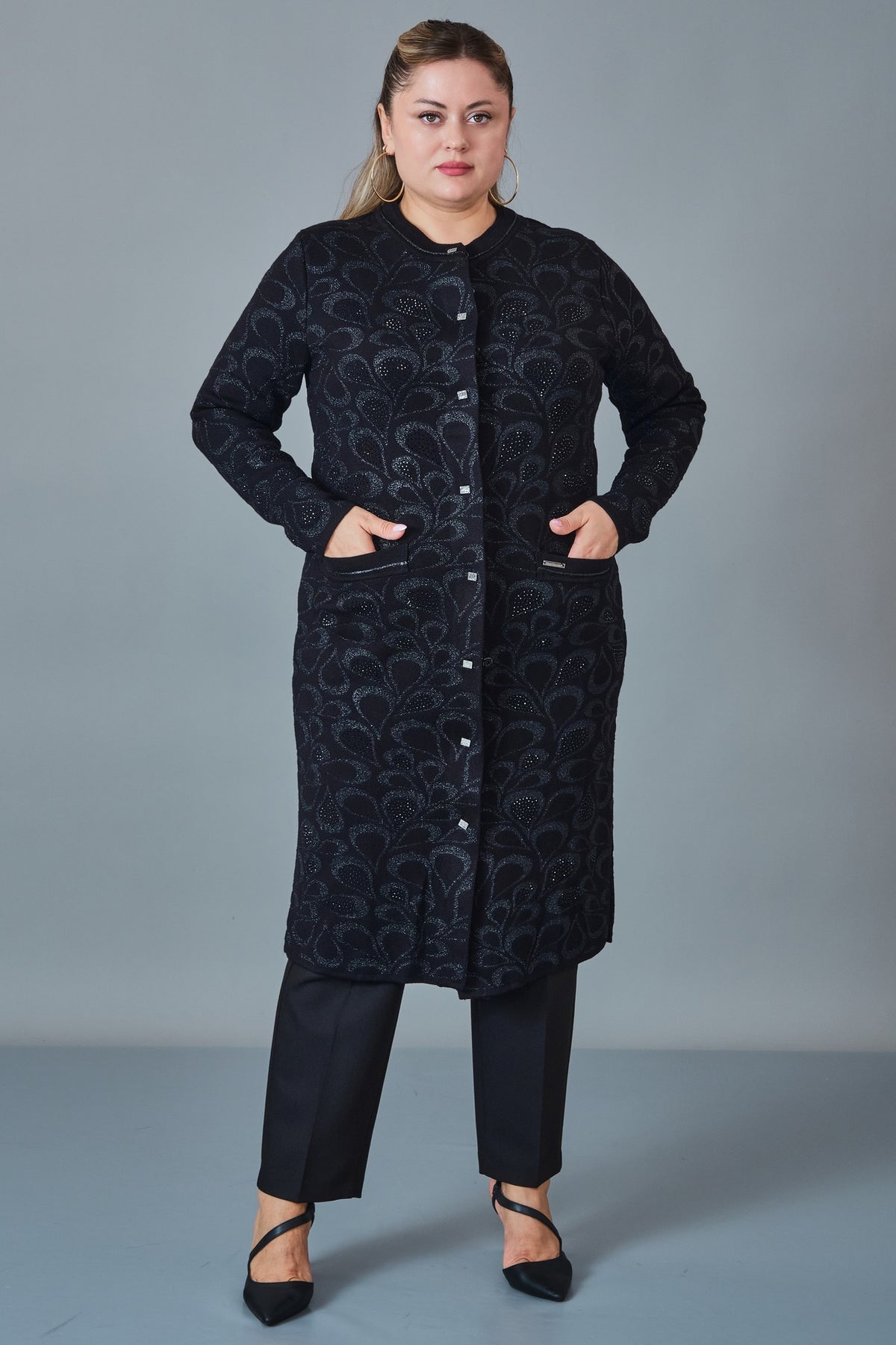 Desender - Plus Size Cardigan (DES27K43301) - 8690200228537
