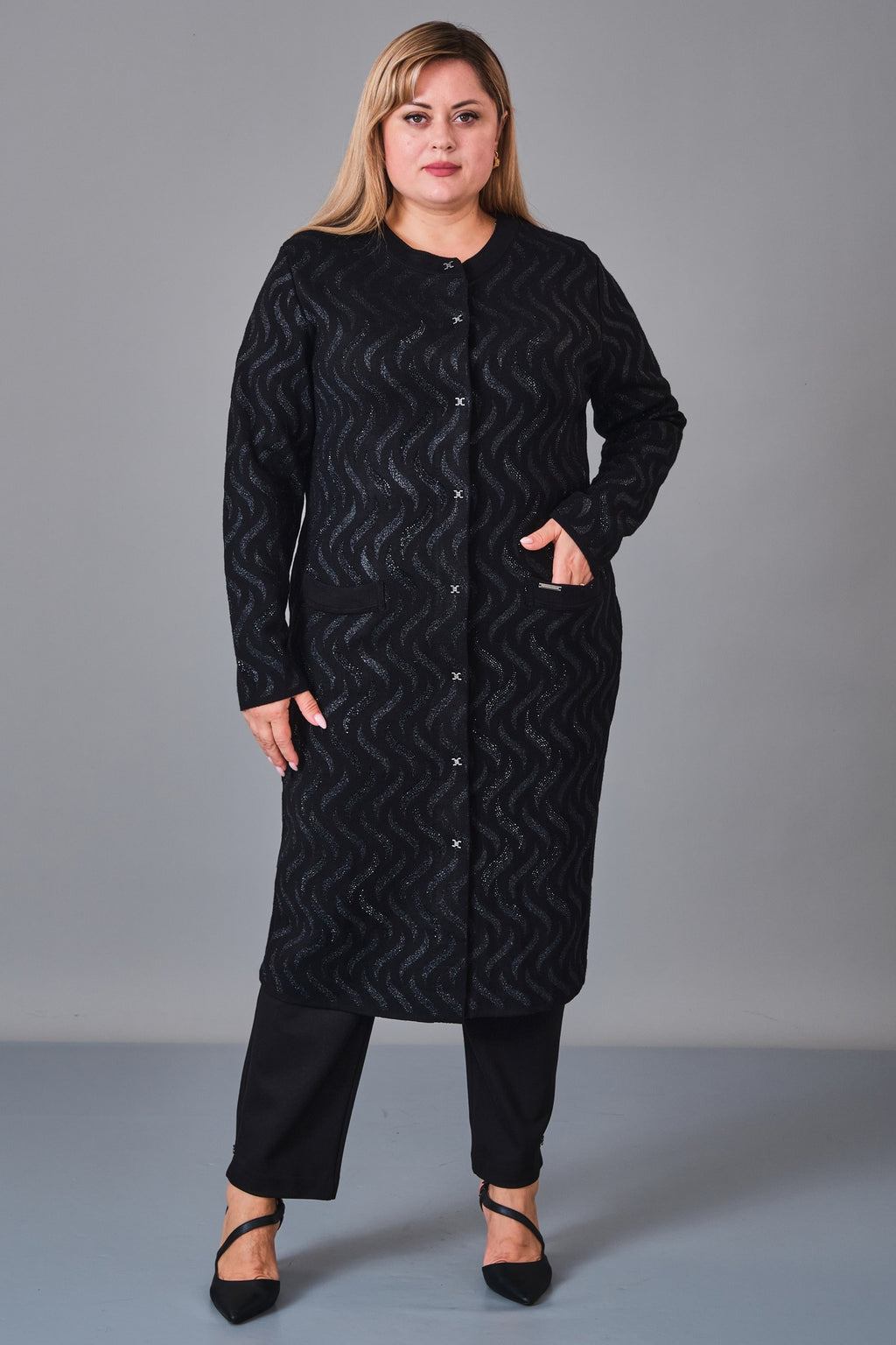 Desender - Plus Size Cardigan (DES27K4393) - 8690200228568