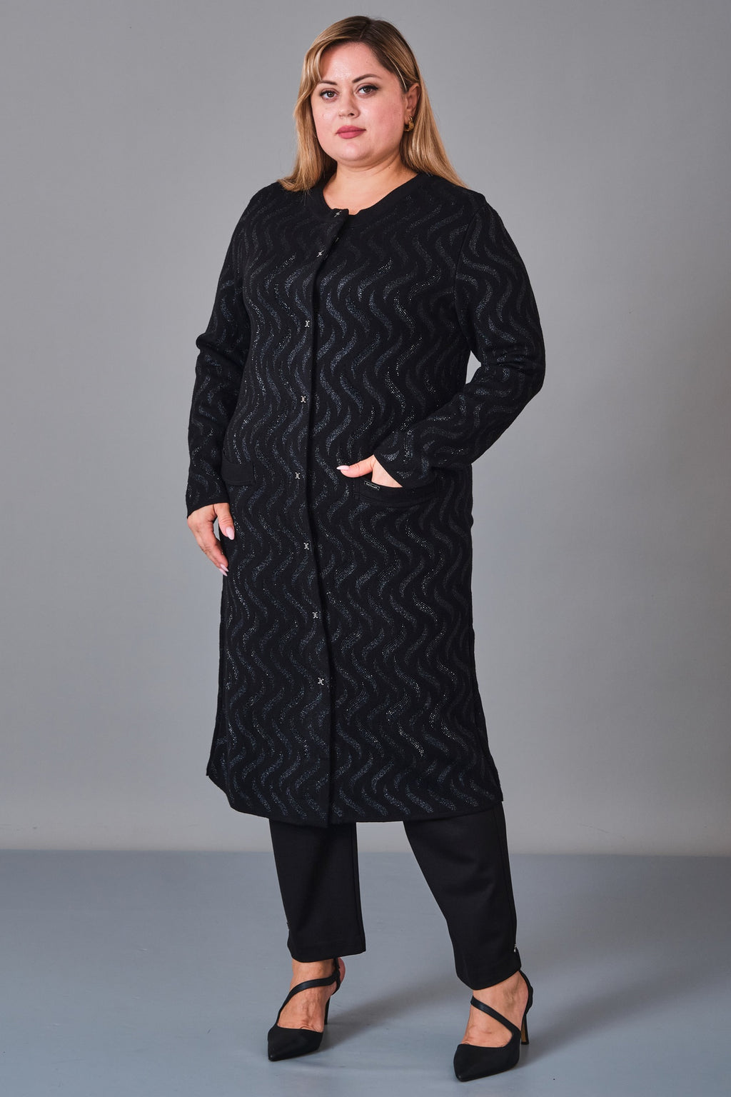 Desender - Plus Size Cardigan (DES27K4393) - 8690200228568