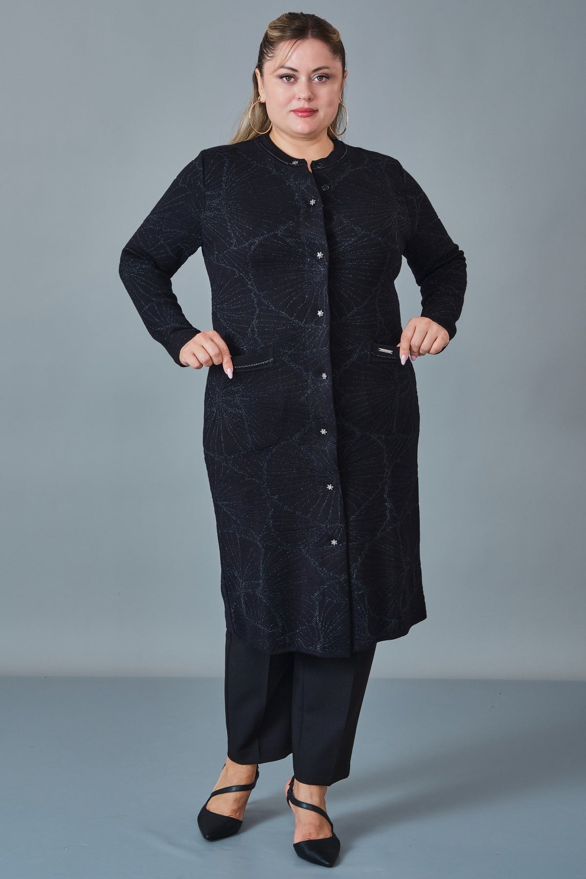 Desender - Plus Size Cardigan (DES27K43306) - 8690200228650