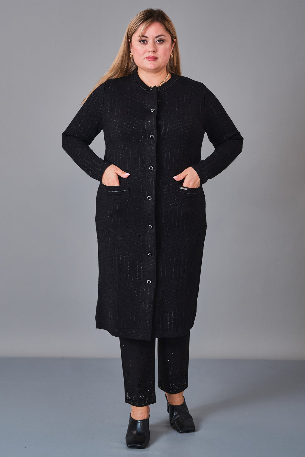 Desender - Plus Size Cardigan (DES27K43309) - 8690200228667