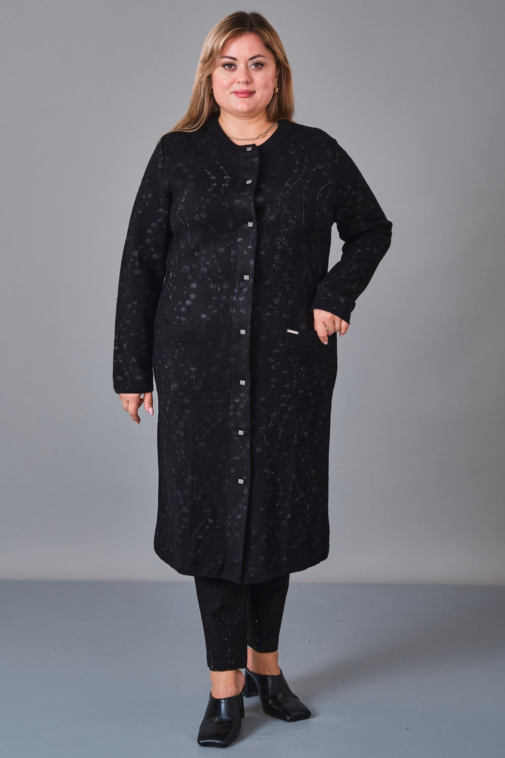 Desender - Plus Size Cardigan (DES27K4388) - 8690200228674
