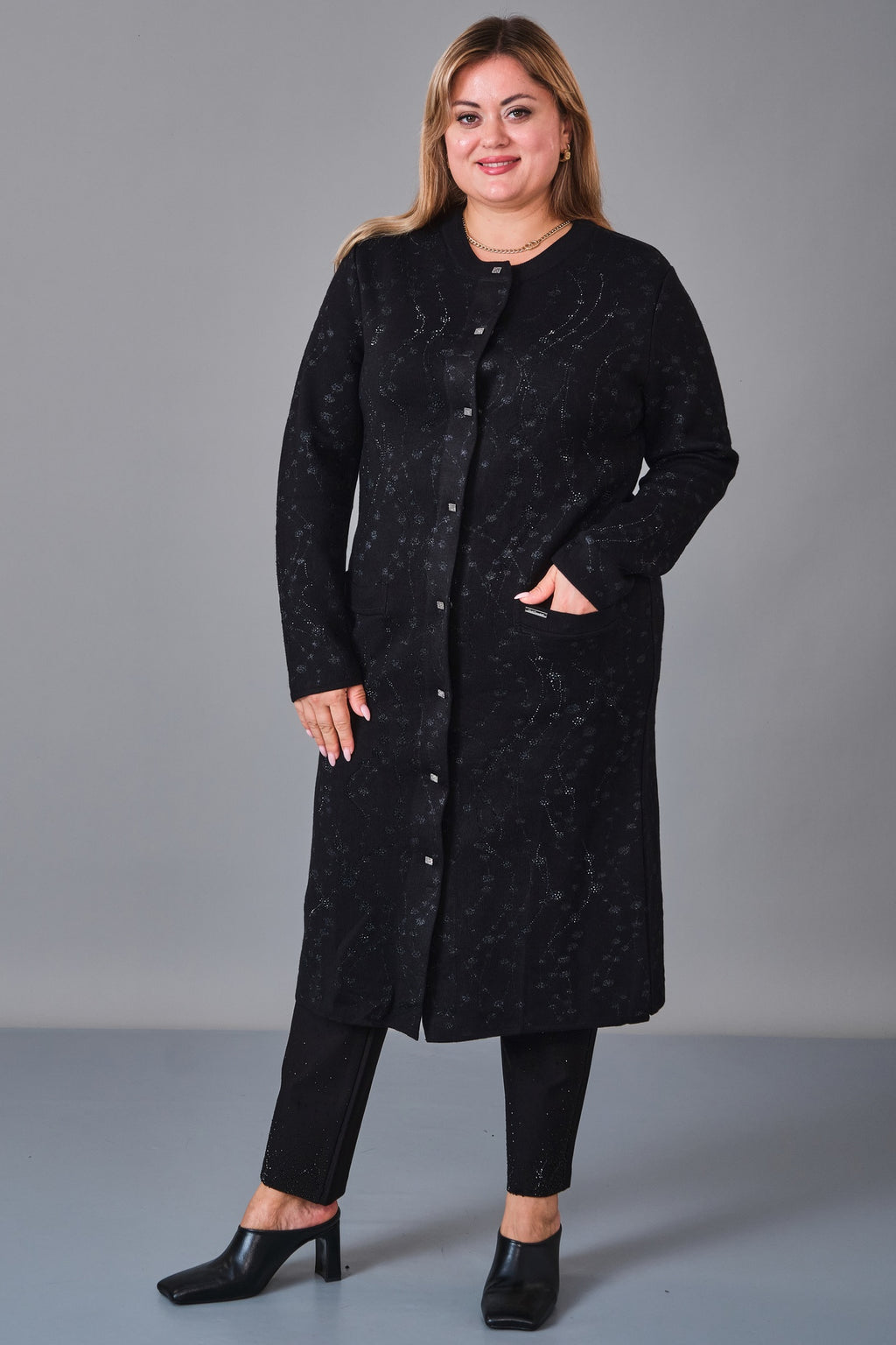 Desender - Plus Size Cardigan (DES27K4388) - 8690200228674