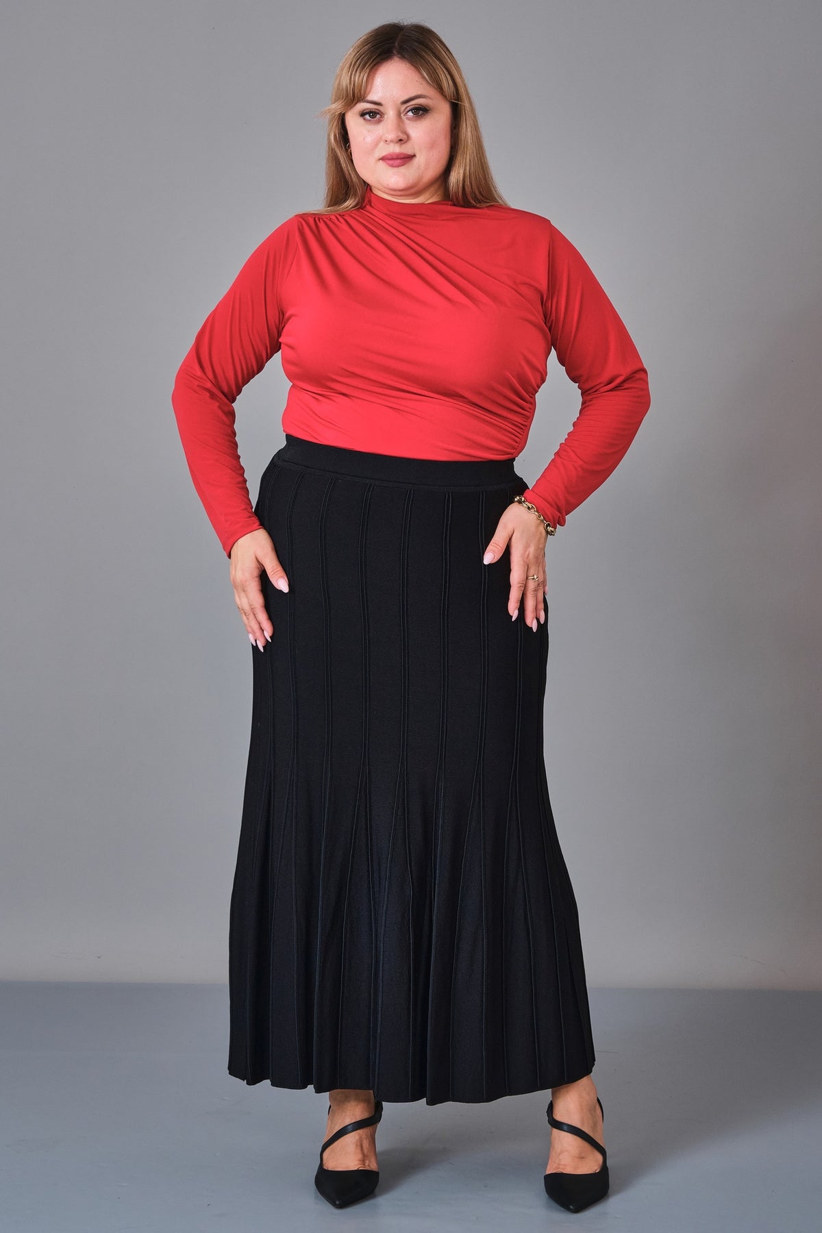 Desender - Plus Size Skirt Knitwear (DES27K5652) - 8690200228681