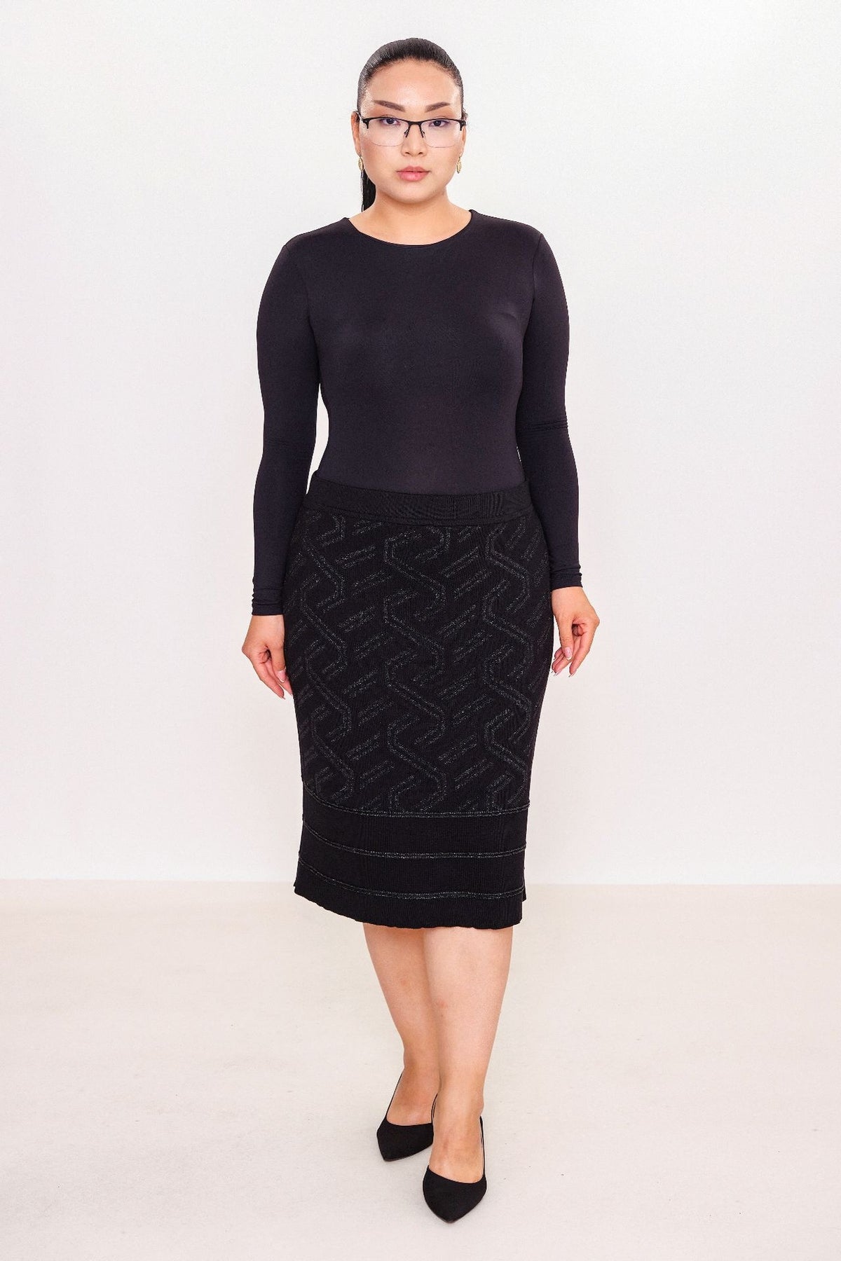 Desender - Plus Size Skirt Knitwear (DES27K5665)