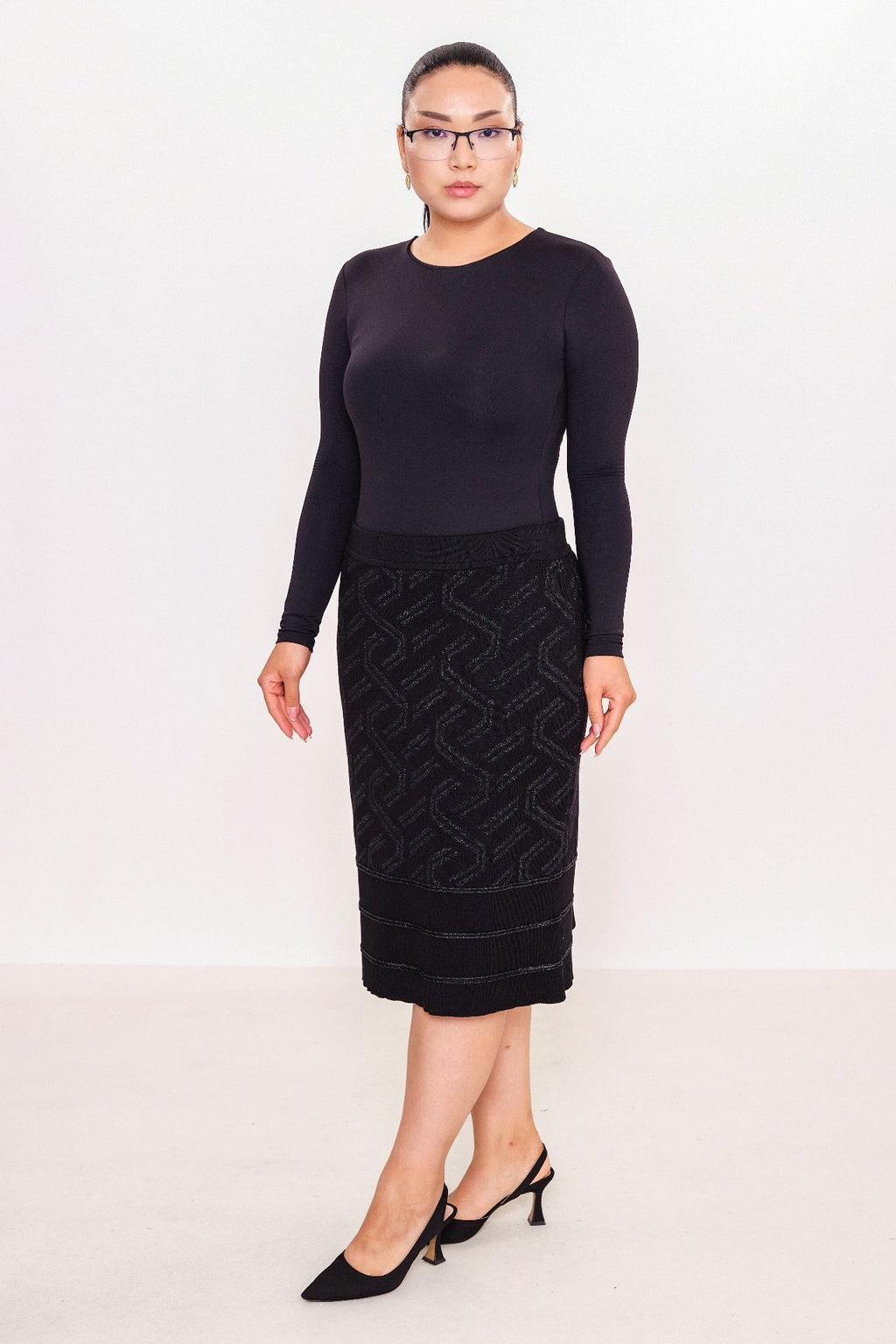 Desender - Plus Size Skirt Knitwear (DES27K5665)