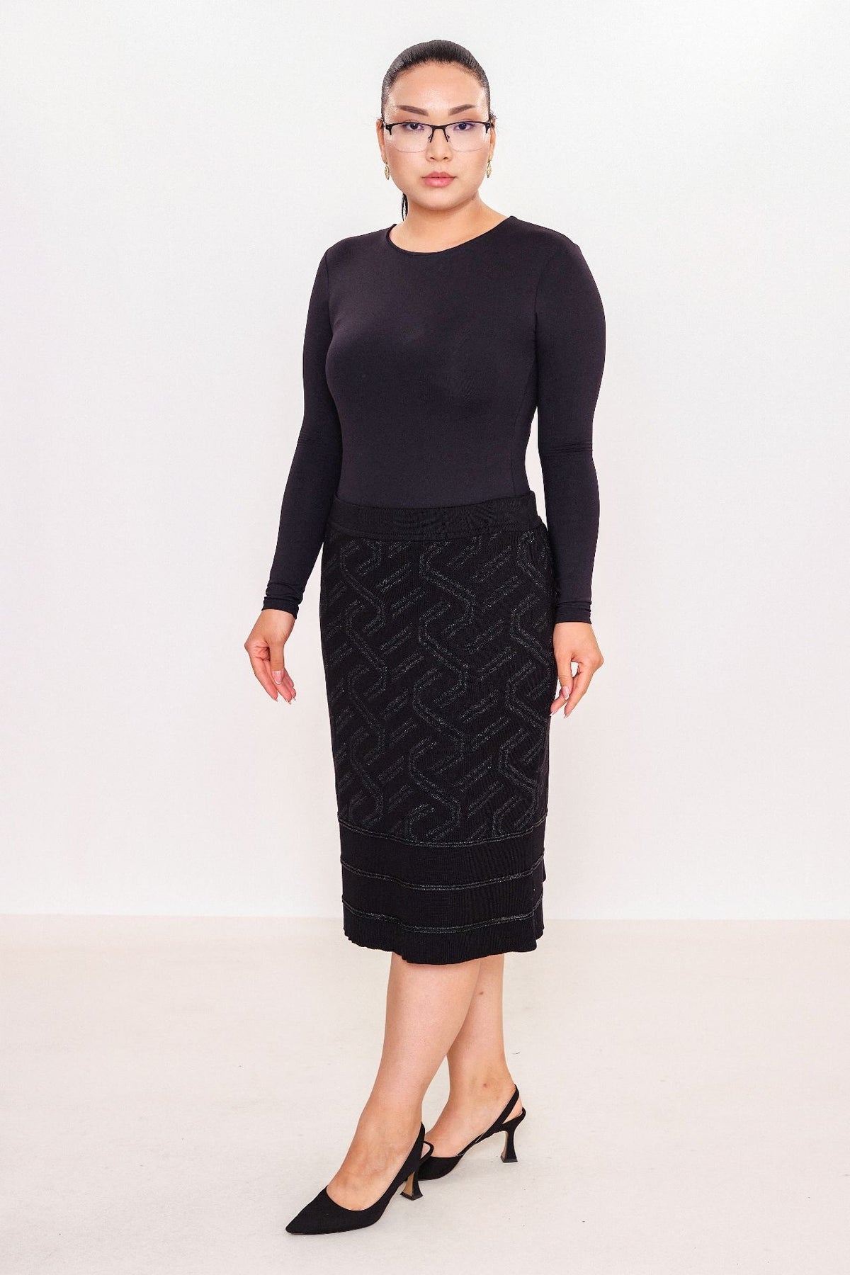 Desender - Plus Size Skirt Knitwear (DES27K5665)