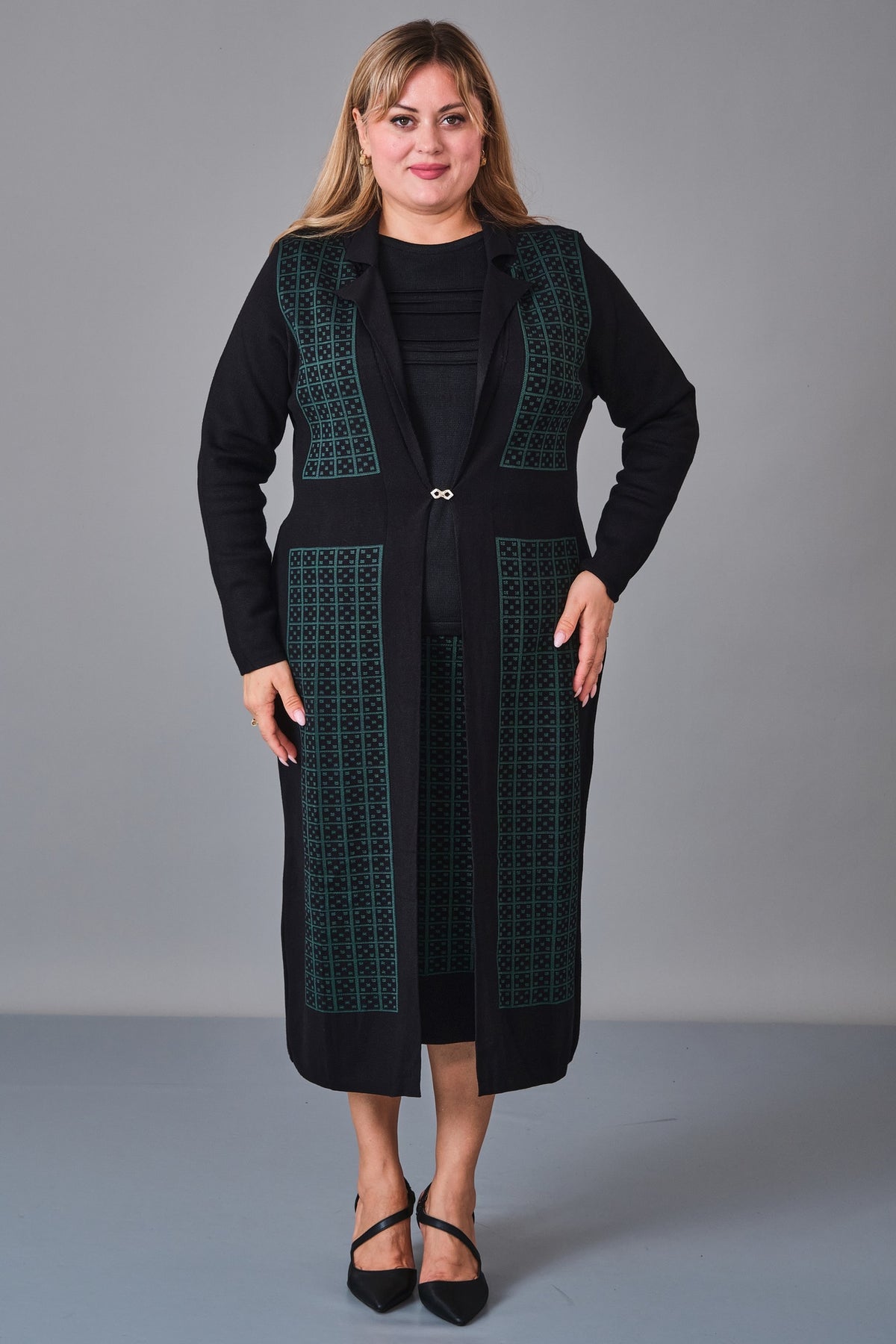 Desender - Plus Size Cardigan (DES27K4129) - 8690200228711