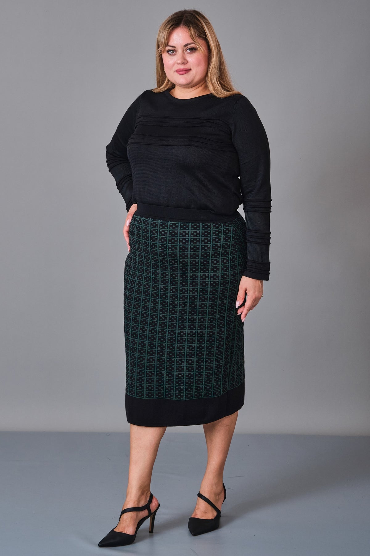 Desender - Plus Size Skirt Knitwear (DES27K5576) - 8690200228728