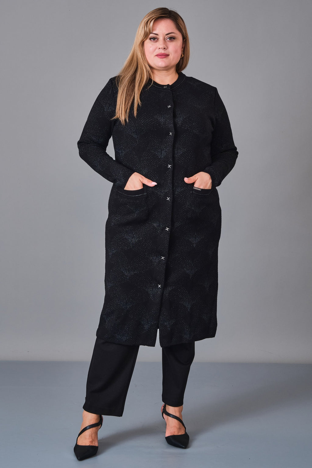 Desender - Plus Size Cardigan (DES27K43300) - 8690200228773
